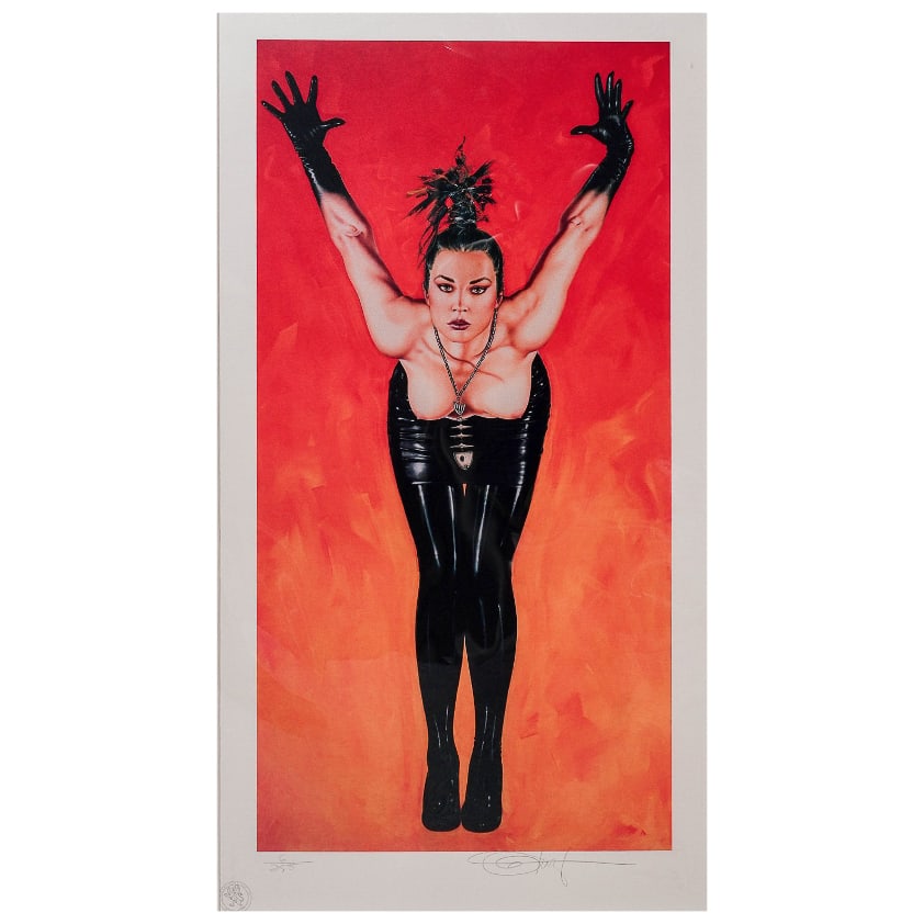 Olivia DeBerardinis (American, 1948-) 'She Came from Planet Claire' Erotic Lithograph (Robert Bane