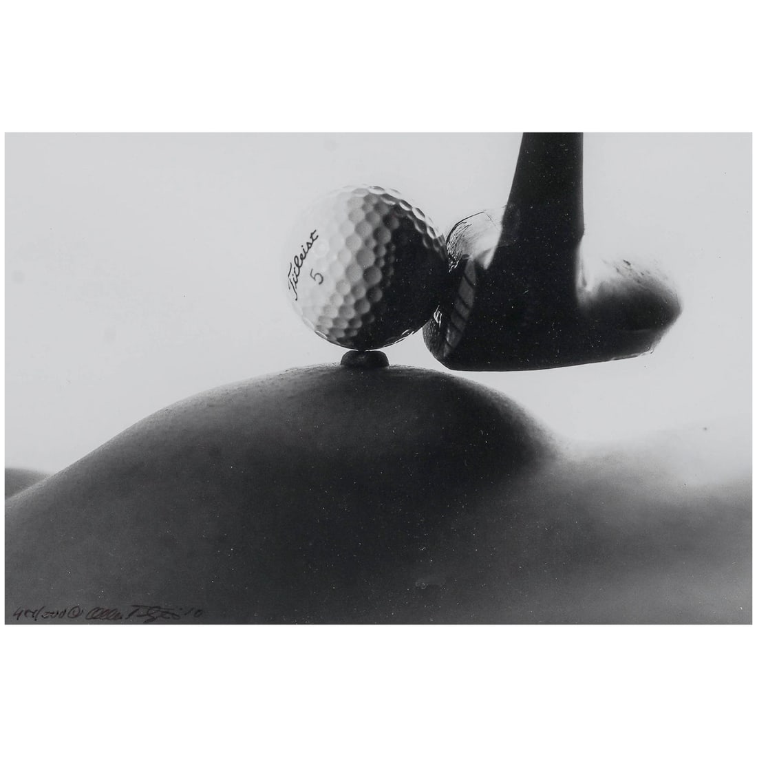 Allan I. Teger (American, 1942-) 'Teeing Off', Print