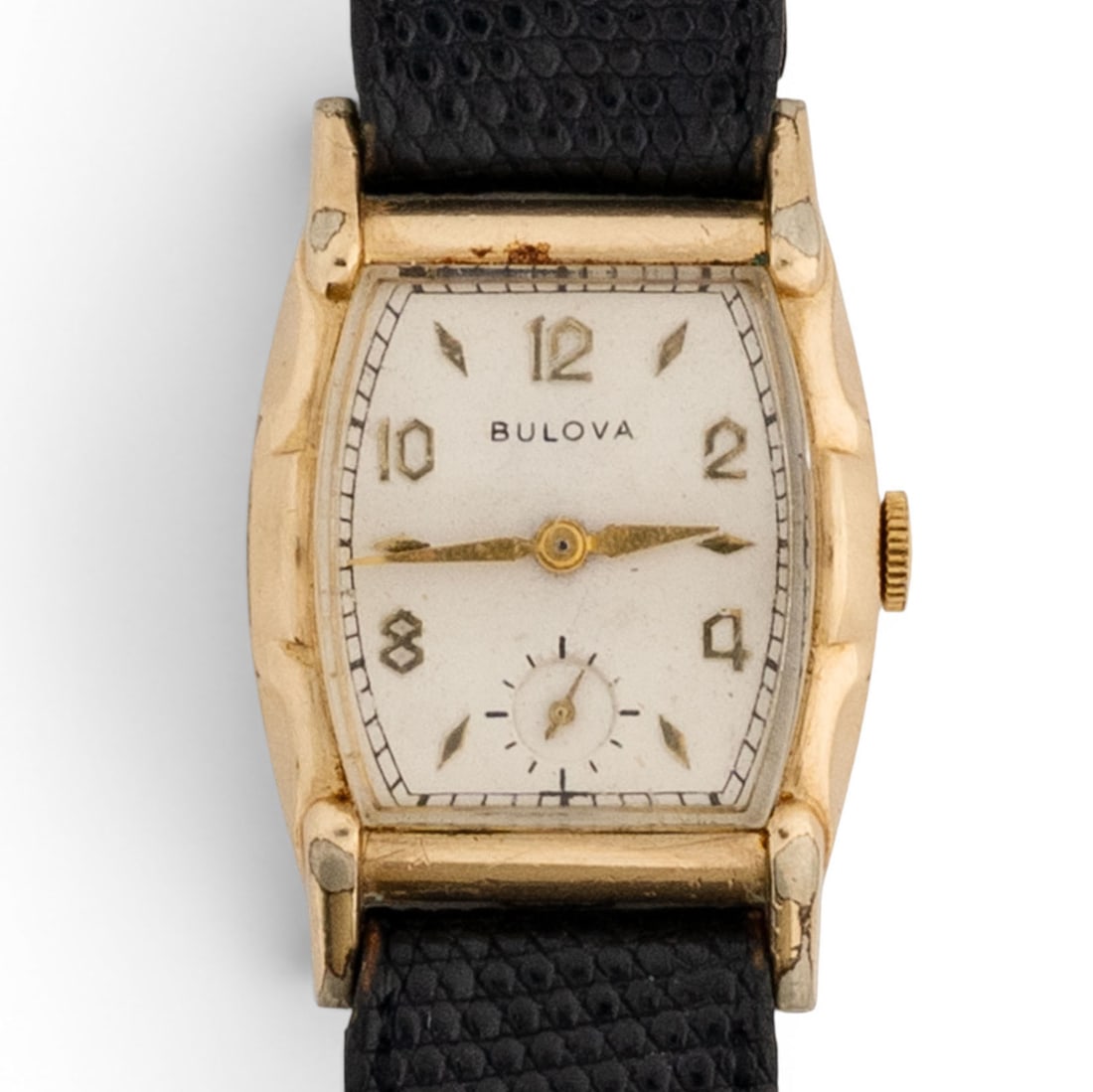 Bulova Gold-Tone Manual Wind Rectangular Wristwatch (1 of 4)