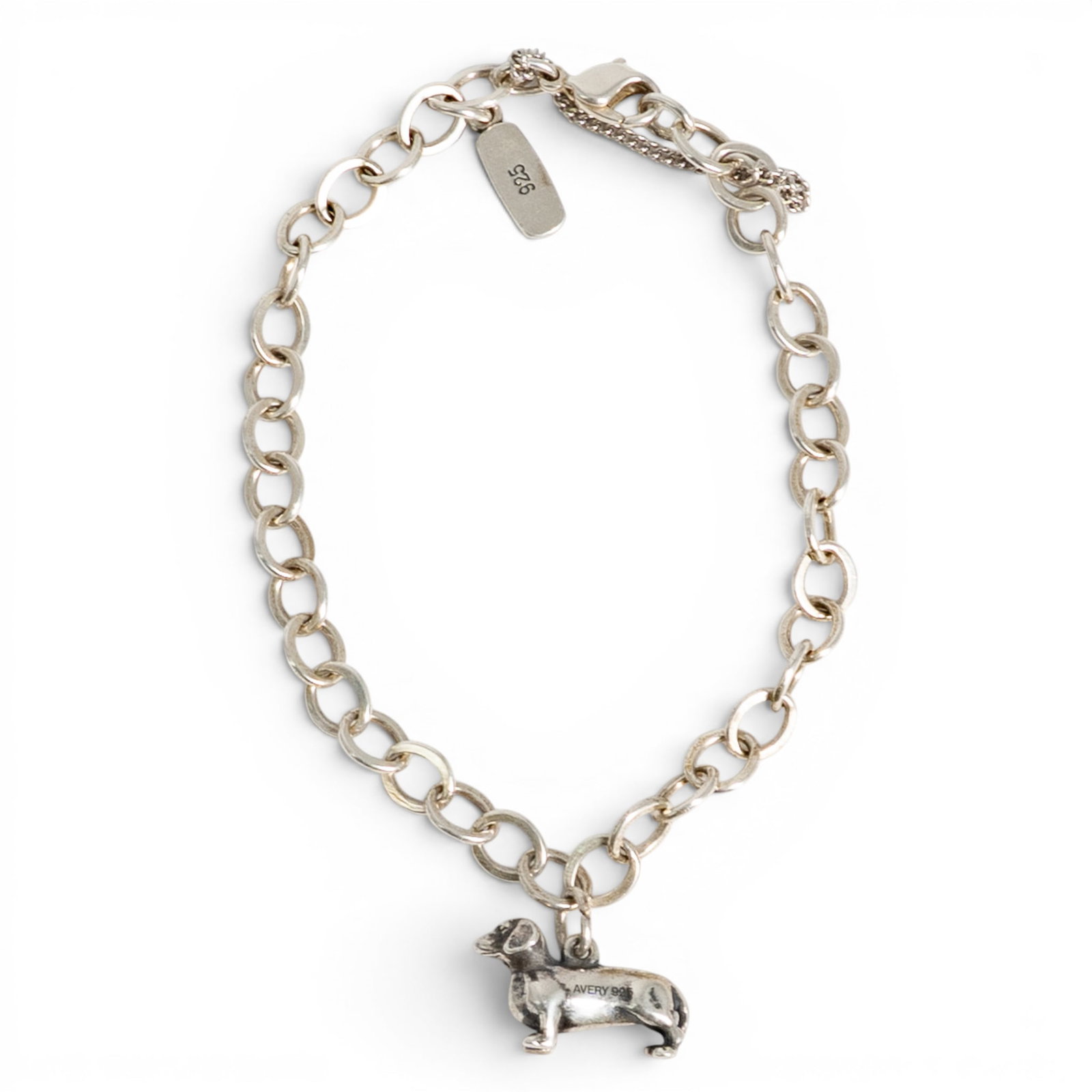James Avery Sterling Silver Dachshund Charm Bracelet (1 of 5)
