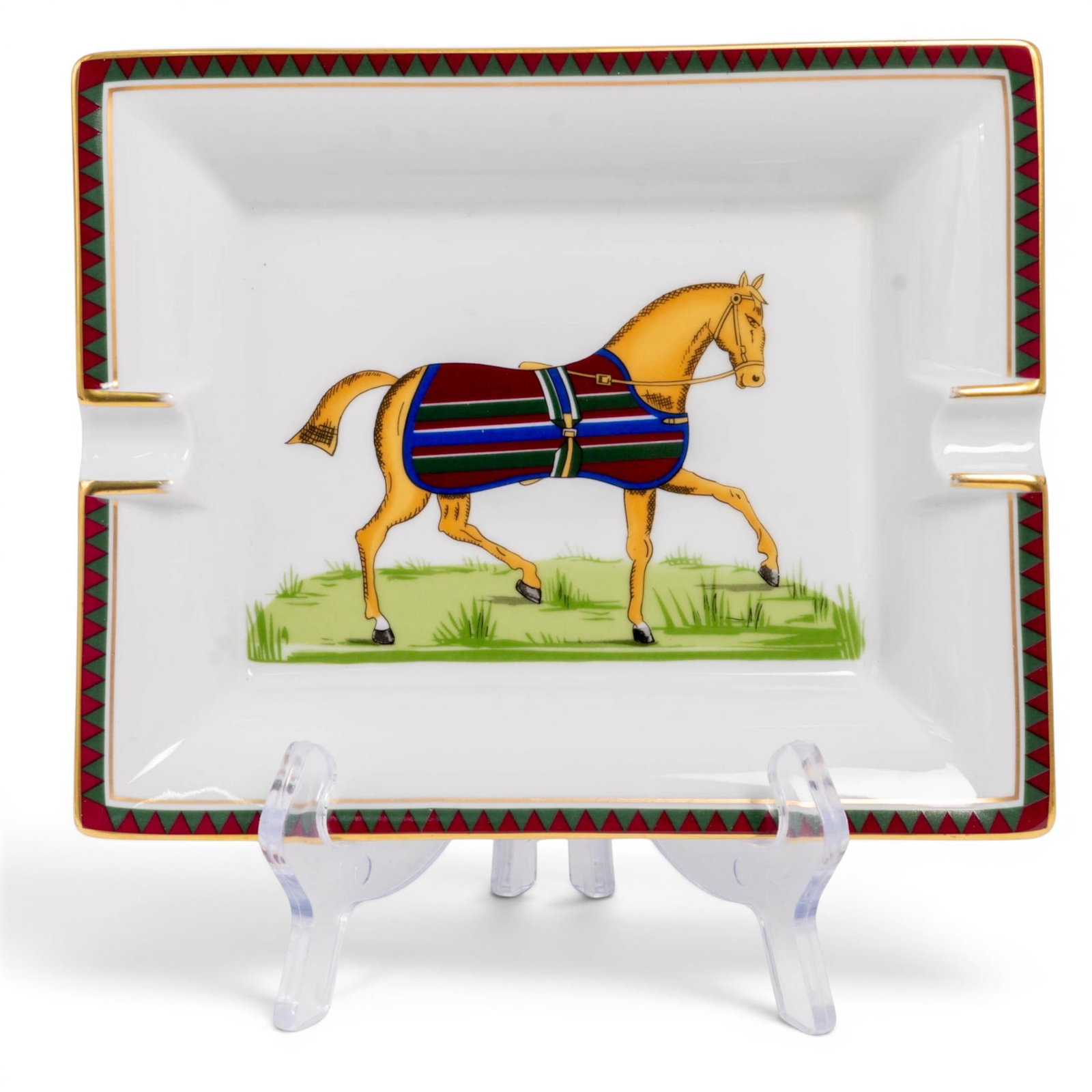 Hermes Porcelain Equestrian Ashtray (1 of 5)