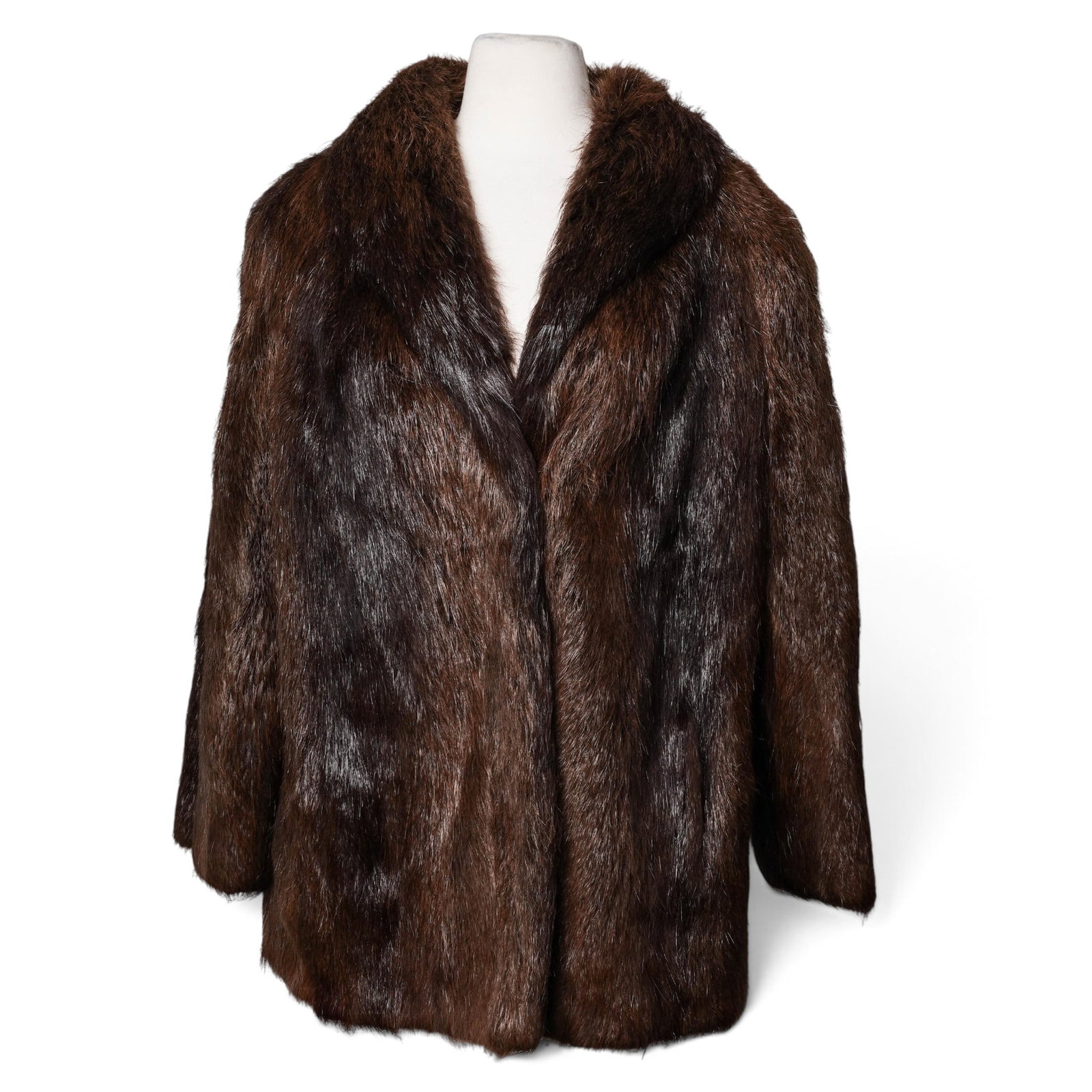 Vintage Dark Brown Fur Coat (1 of 7)
