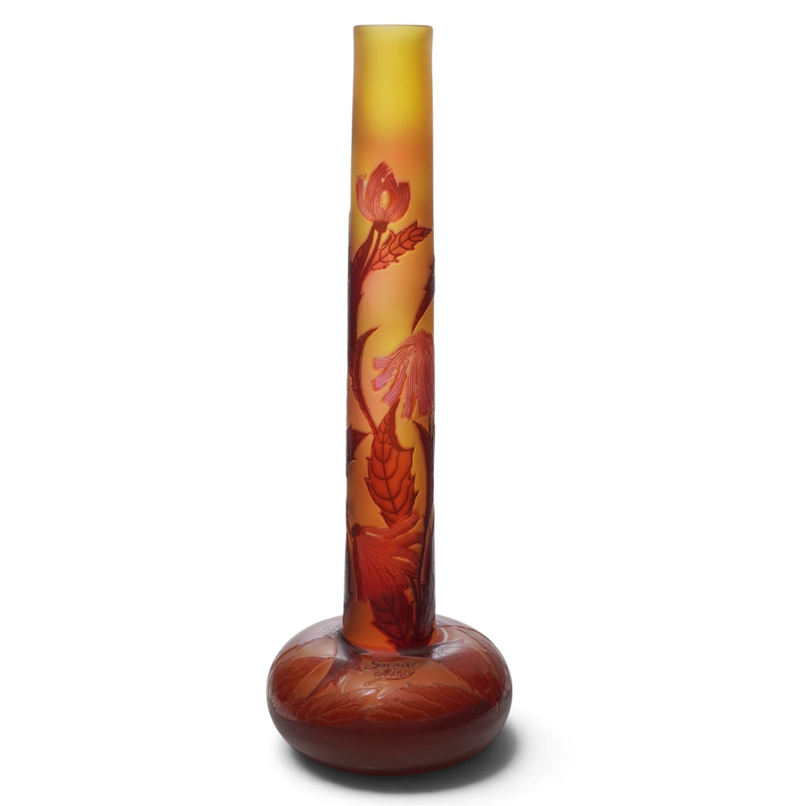 Emile Galle Cameo Glass Vase (1 of 6)