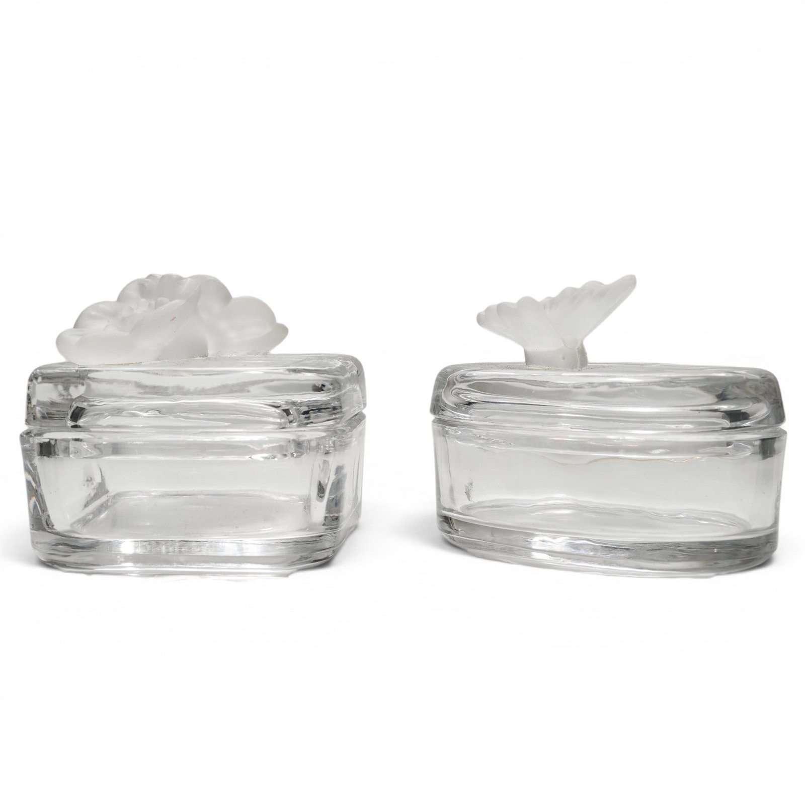(2 pc) Lalique Style Trinket Boxes (1 of 7)
