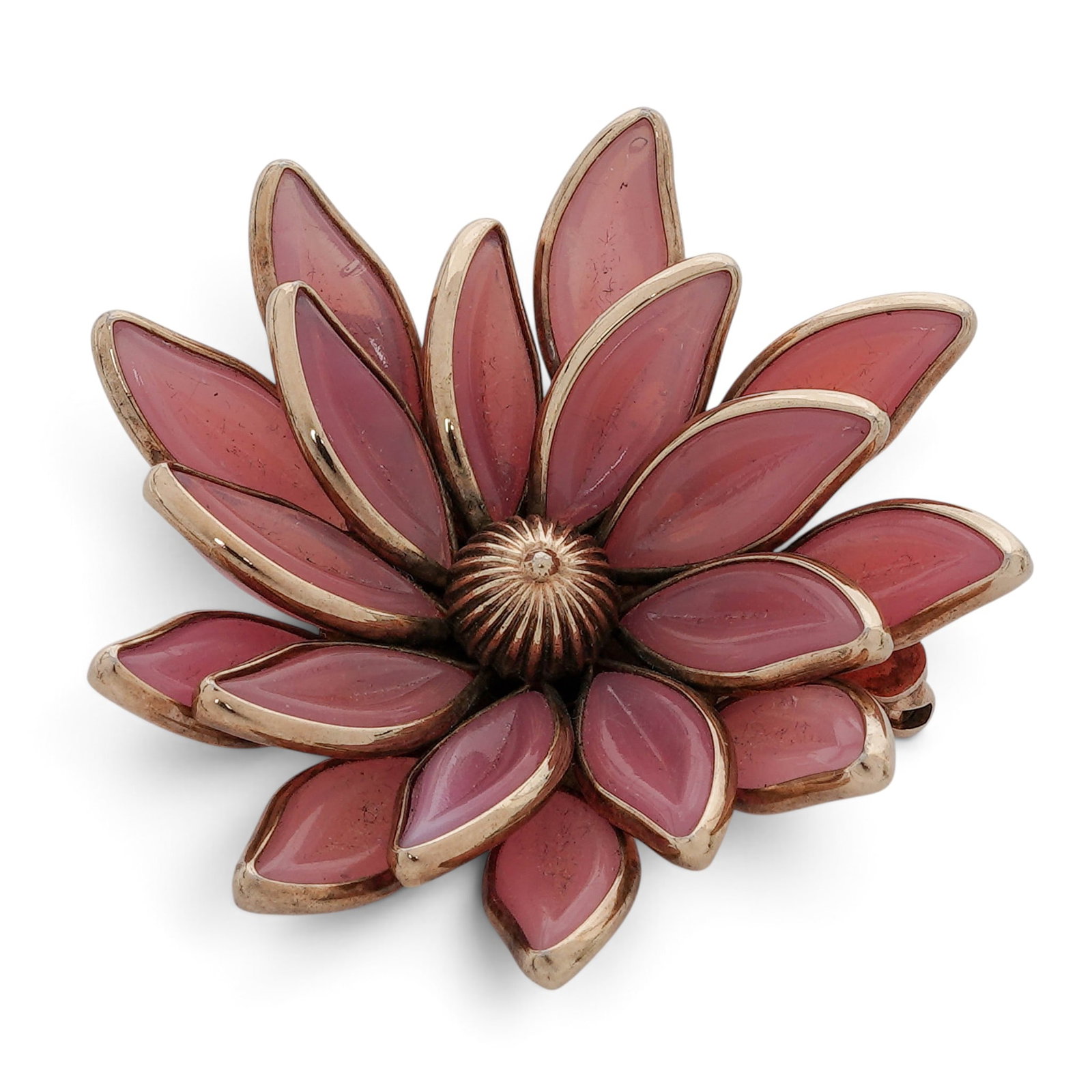 Vintage Trifari Glass Flower Brooch/Pendant (1 of 6)