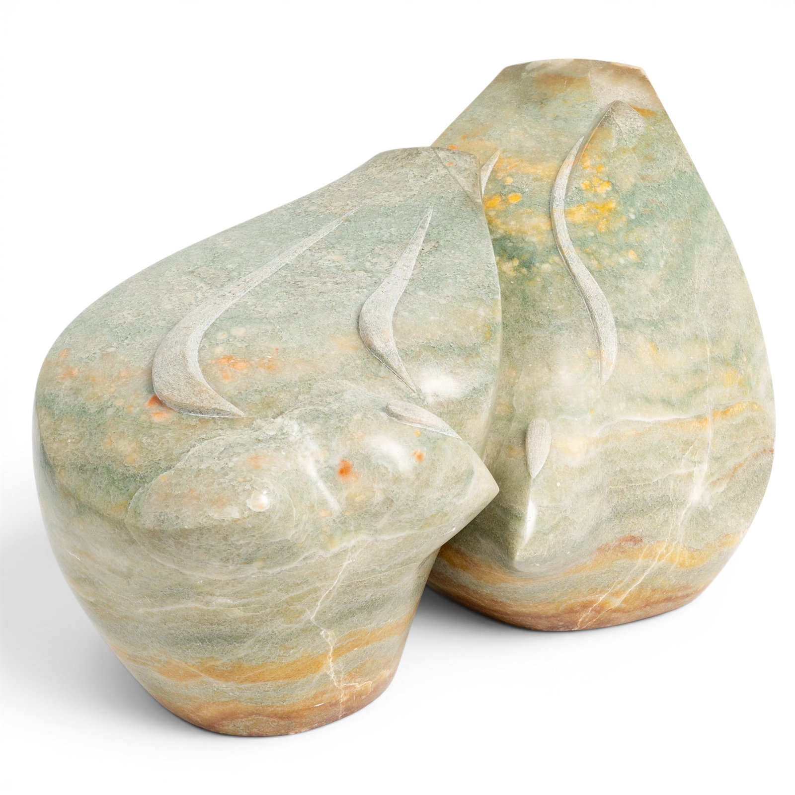 Modernist Carved Stone Bird Sculpture (1 of 6)