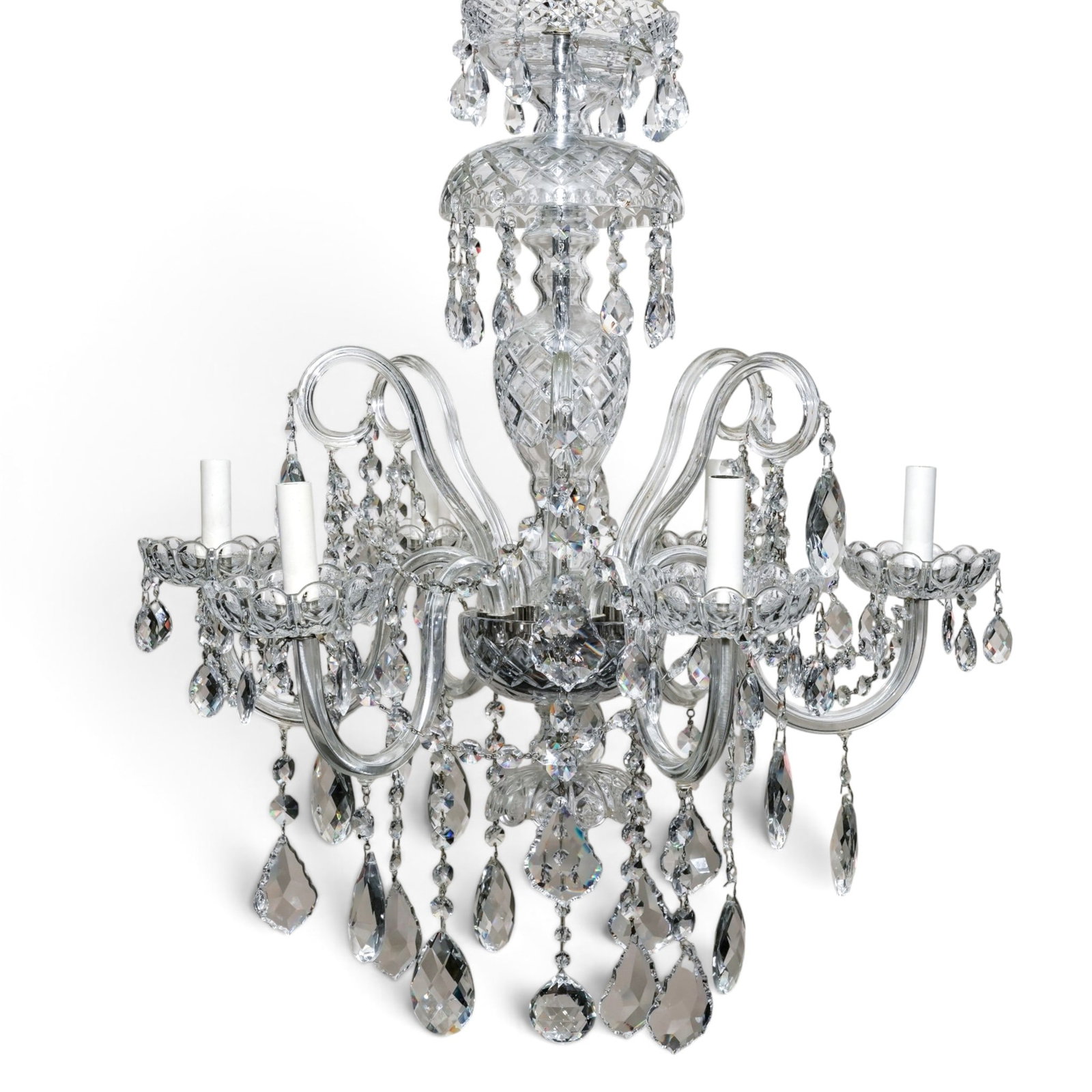 6-Light Crystal Chandelier (1 of 6)
