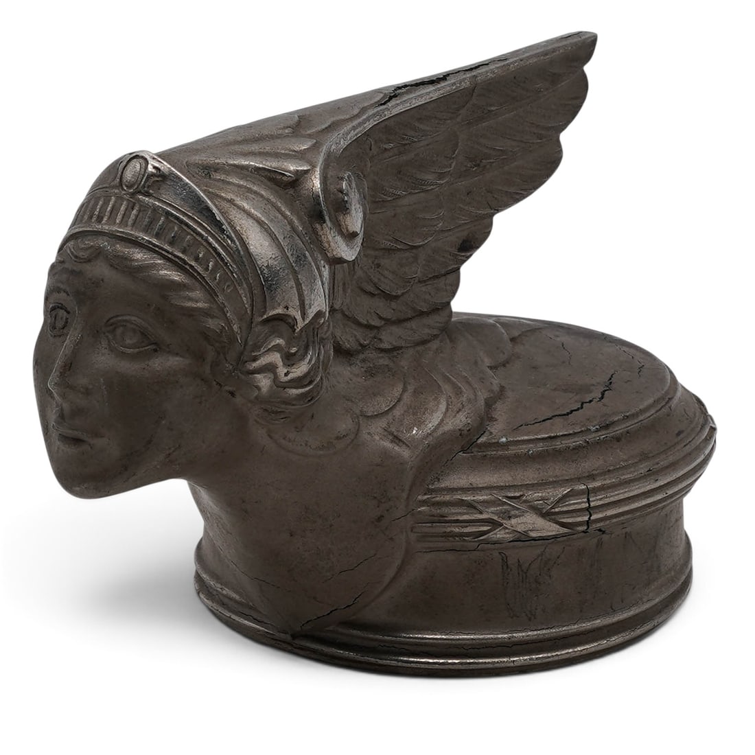 1920s Buick Flying Goddess Hood Ornament/Radiator Cap: 1920s Buick Flying Goddess Hood Ornament/Radiator Cap c. 1926-1928, USA This is antique Buick "Flying Goddess" radiator cap and hood ornament.It was typically used on Buick vehicles manufactured betwe