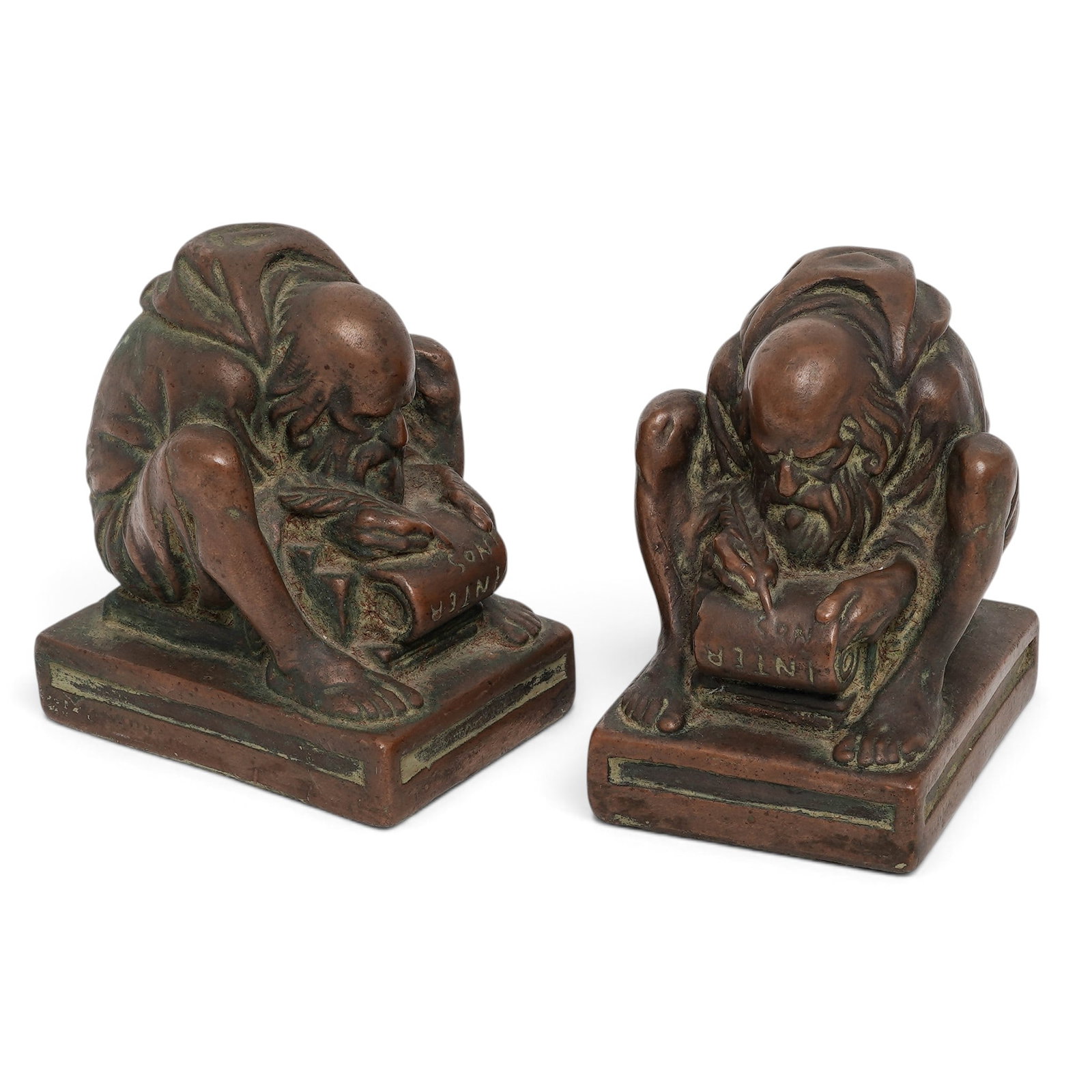 The Armor Bronze Co. 'The Scribe' Bookends (1 of 10)