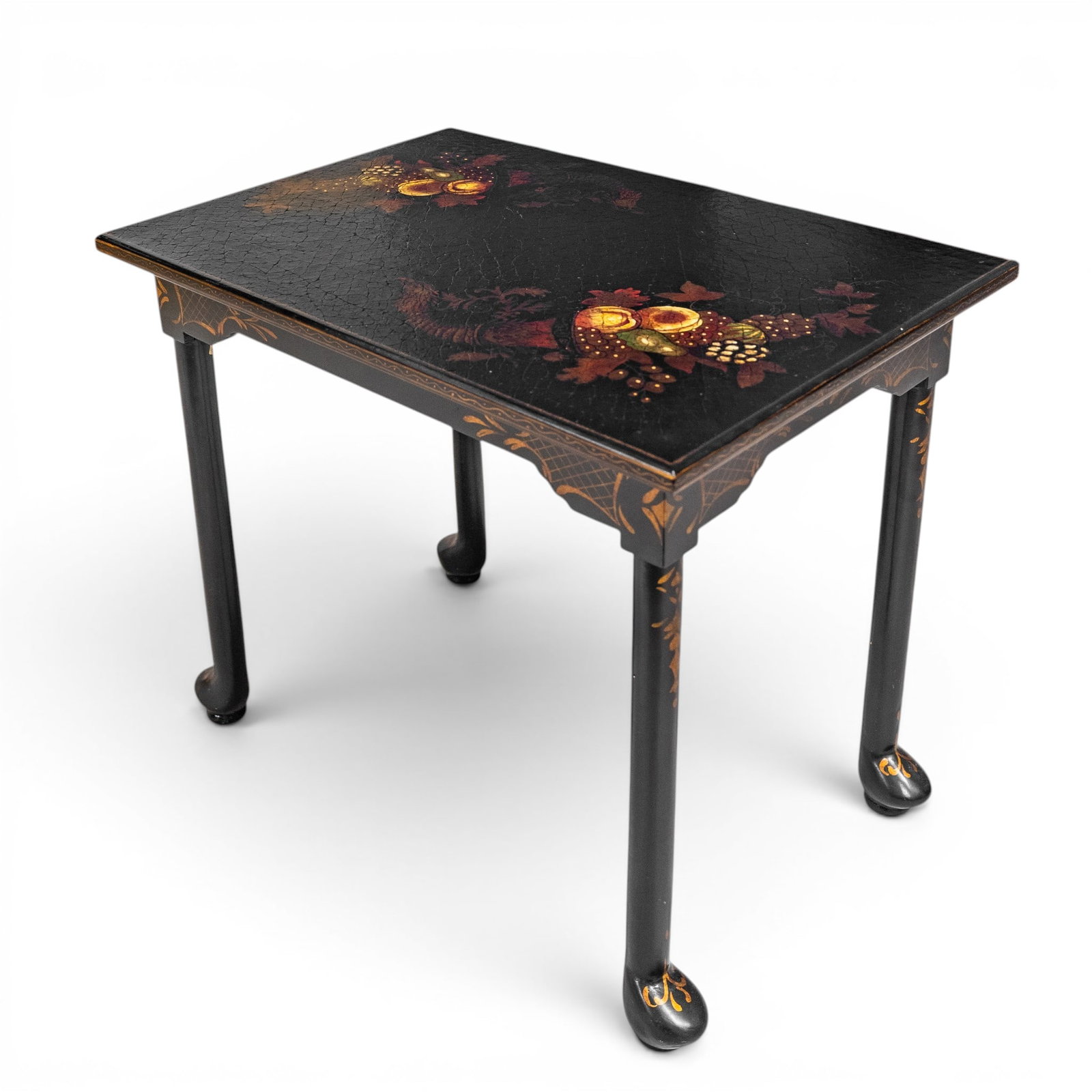 Castilian Imports Inc. Black Lacquered Side Table (1 of 6)