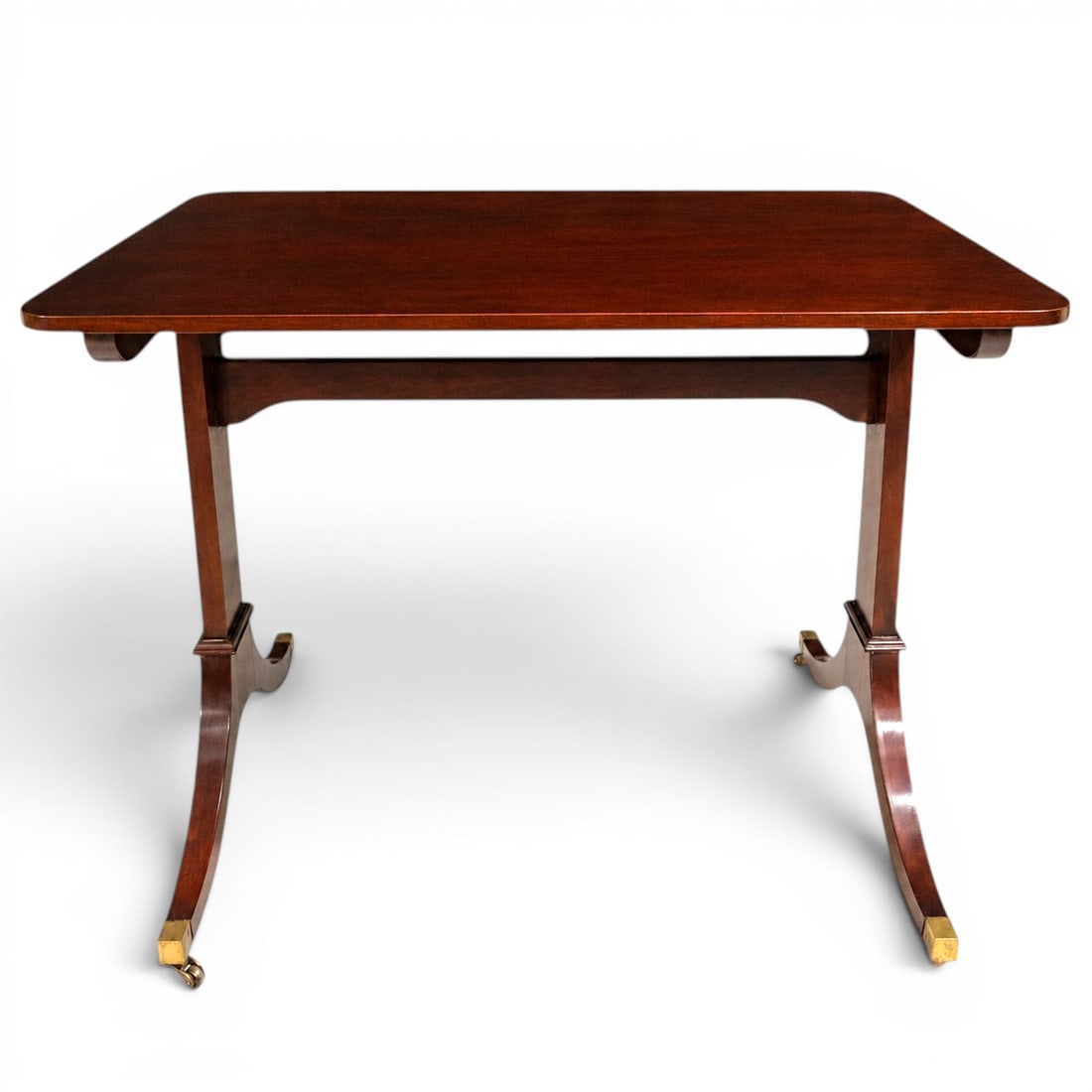 Regency Style Mahogany Library Table - 5
