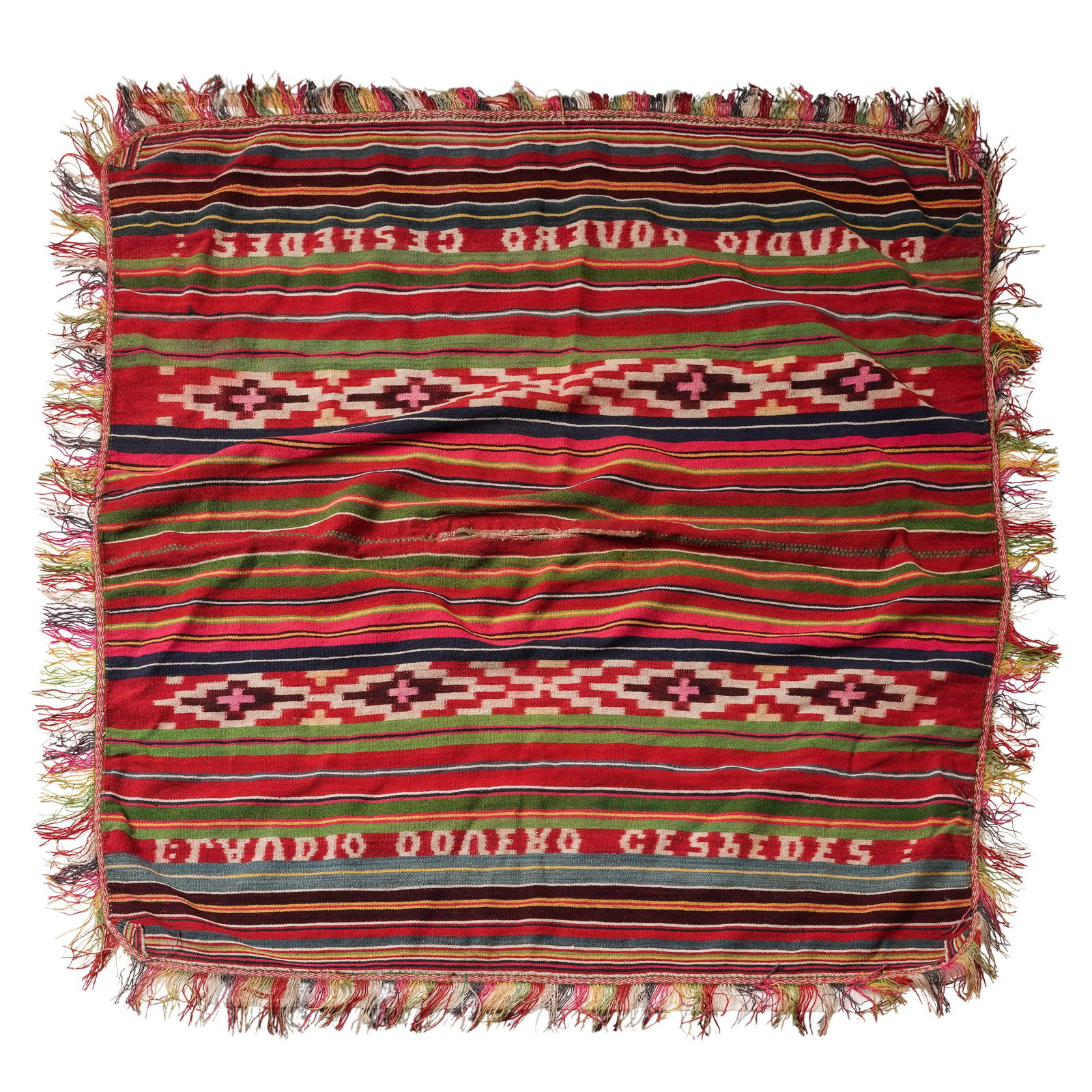 Eladio Oviedo Cespedes Hand Woven Poncho (1 of 9)