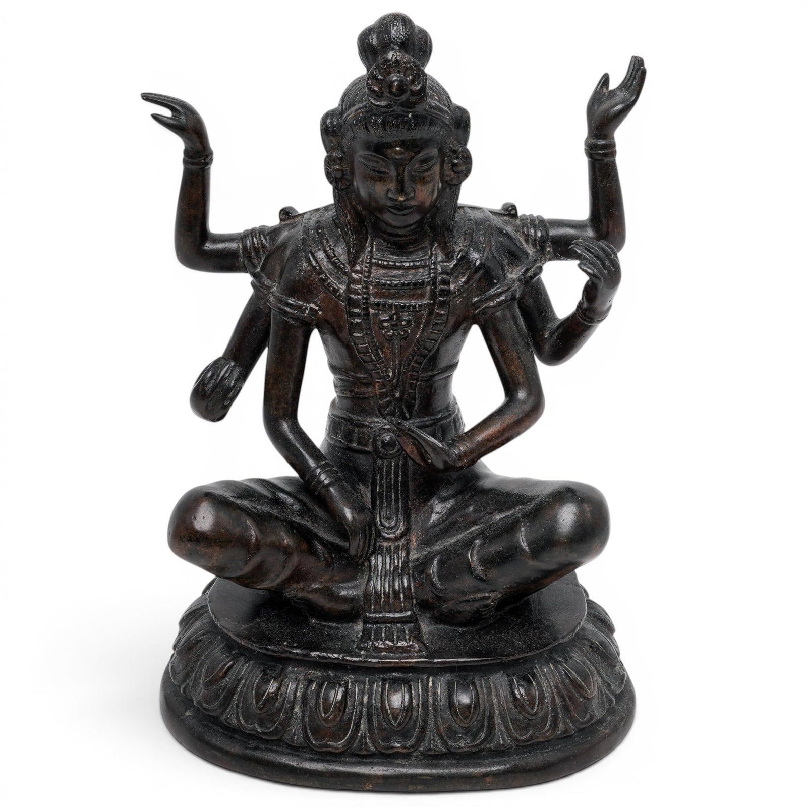 Vintage Bodhisattva Cast Bronze Sculpture (1 of 11)