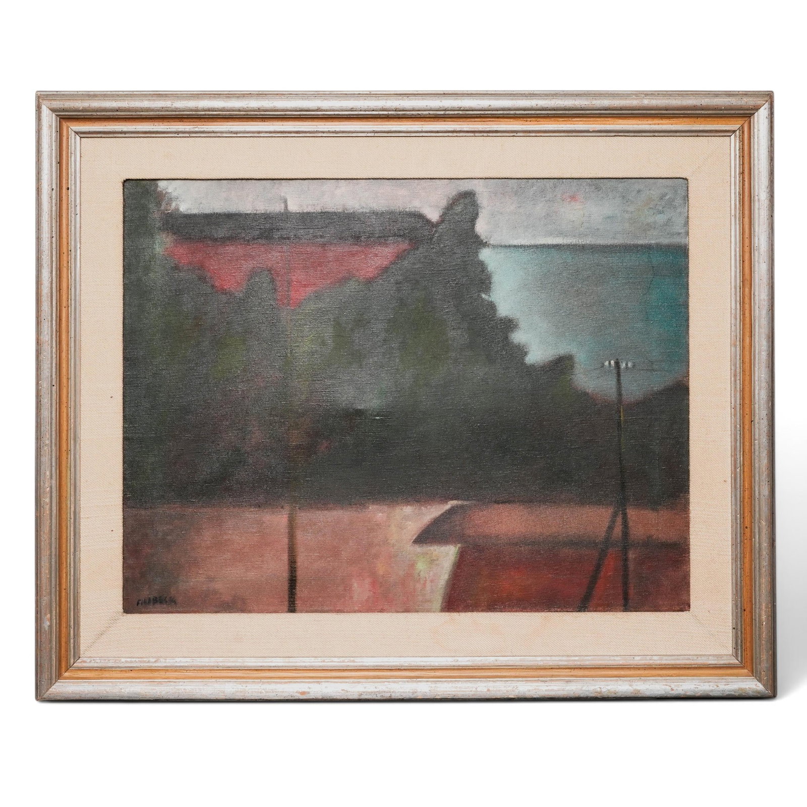Gilberto Filibeck (Italian, 1930-), Untitled Landscape Scene, Oil on Canvas (1 of 4)
