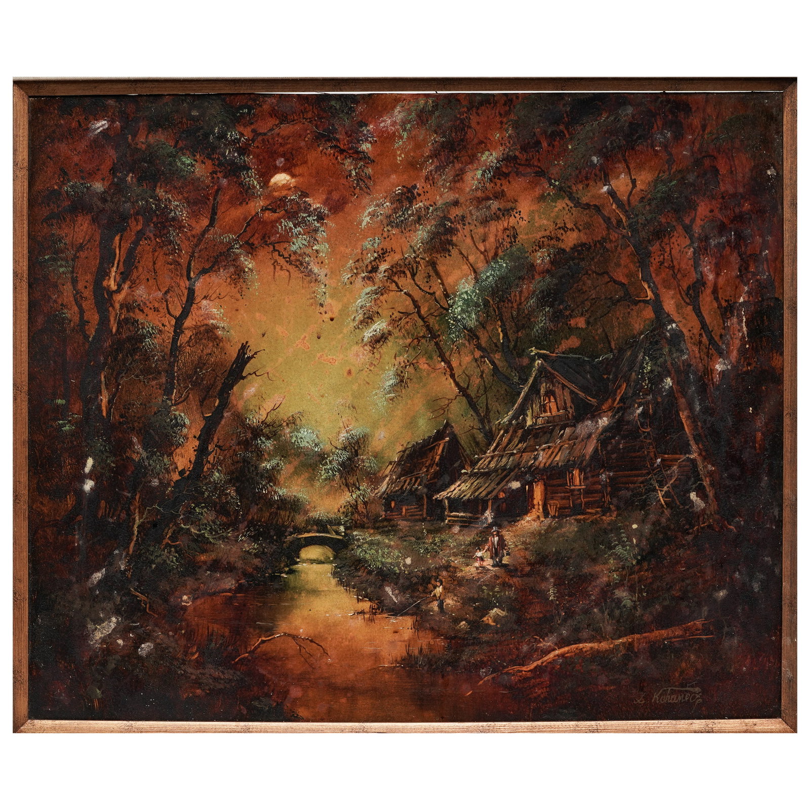 László Kohanecz (Hungarian-American, b. 1935) Oil on Canvas Landscape (1 of 6)