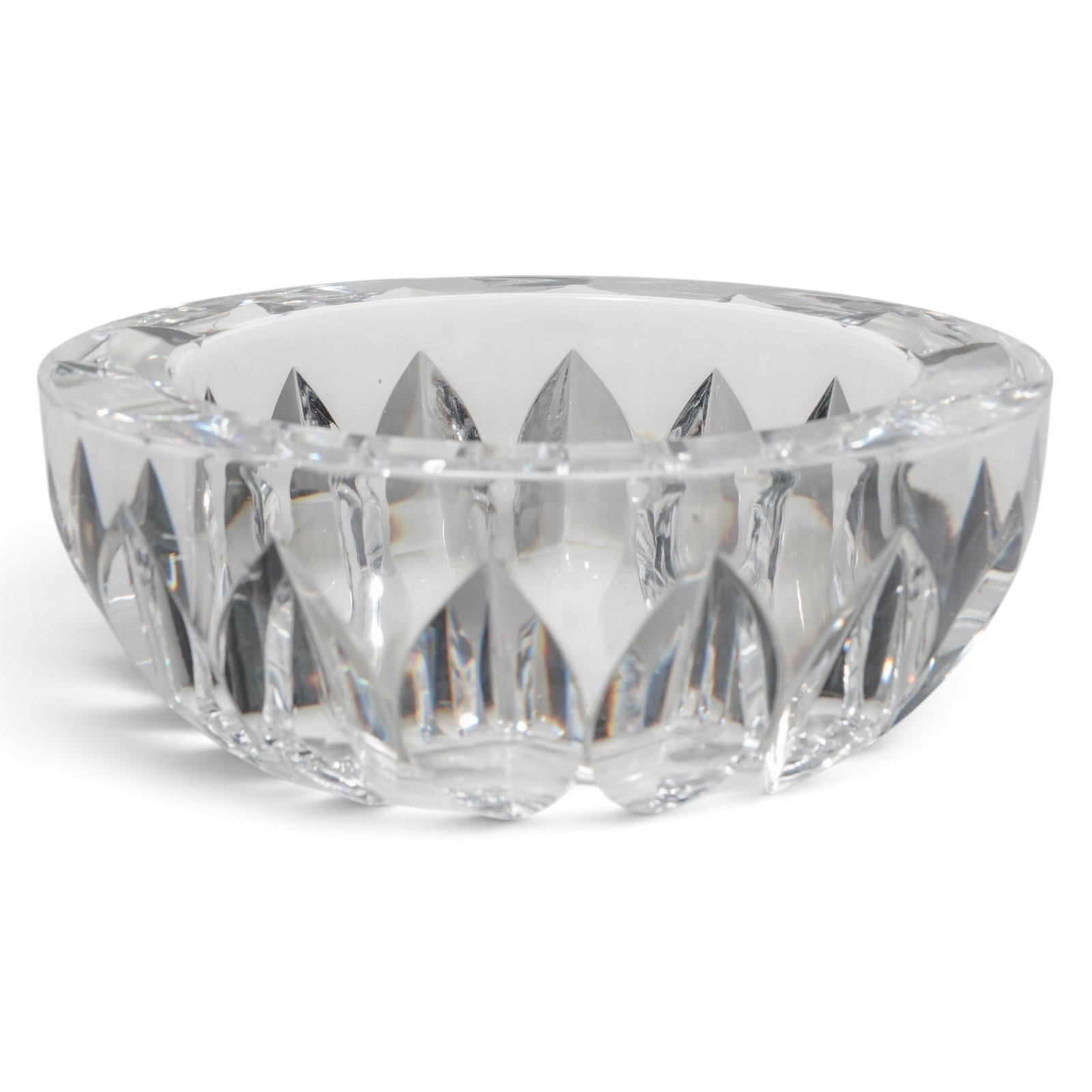 Vintage Sven Palmqvist Orrefors Cut Crystal Bowl: Vintage Sven Palmqvist Orrefors Cut Crystal Bowl 20th century, Sweden This is a vintage Orrefors Swedish cut crystal bowl, featuring a distinct faceted design.It is crafted from high-quality crystal