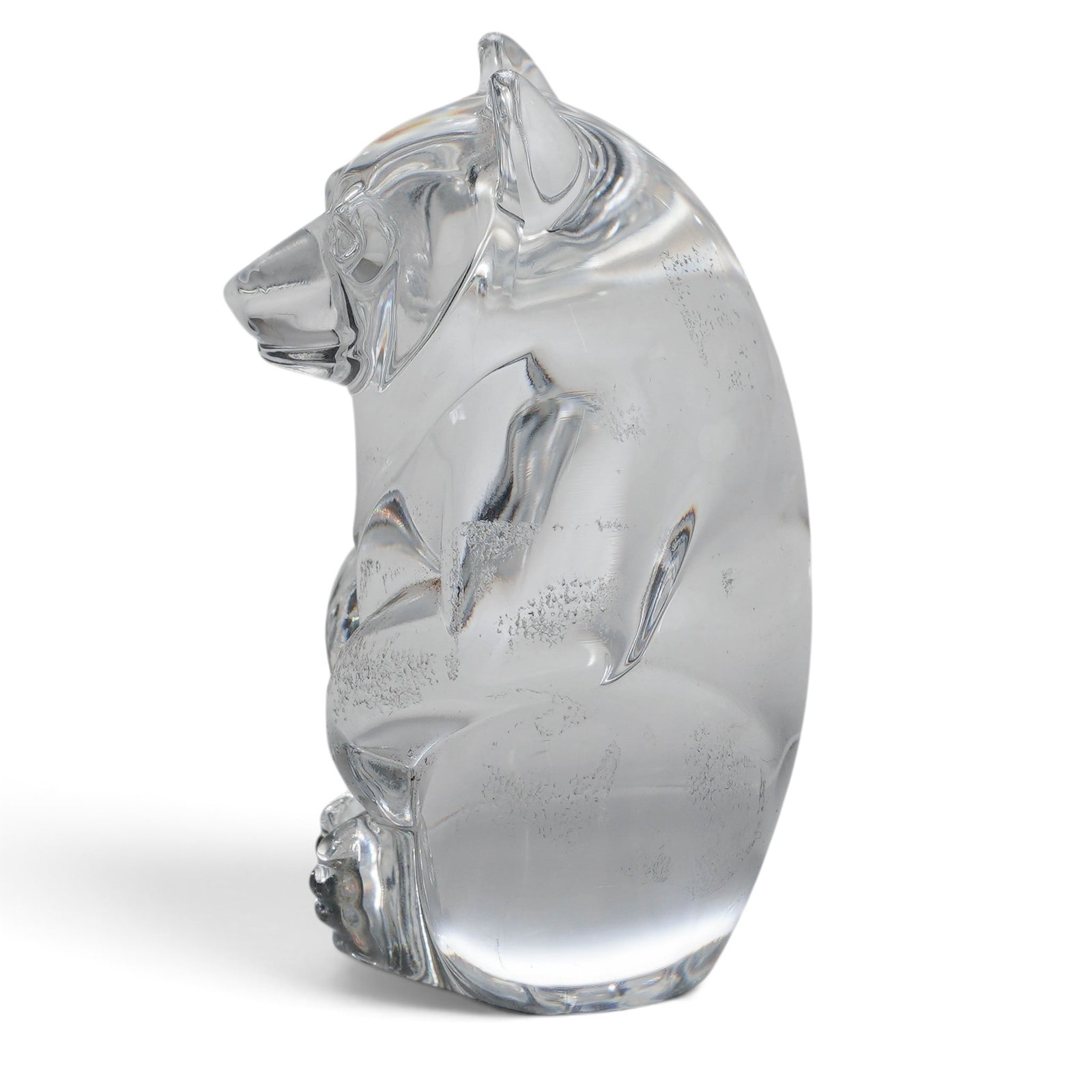 Steuben Crystal Bear Hand Cooler - 2