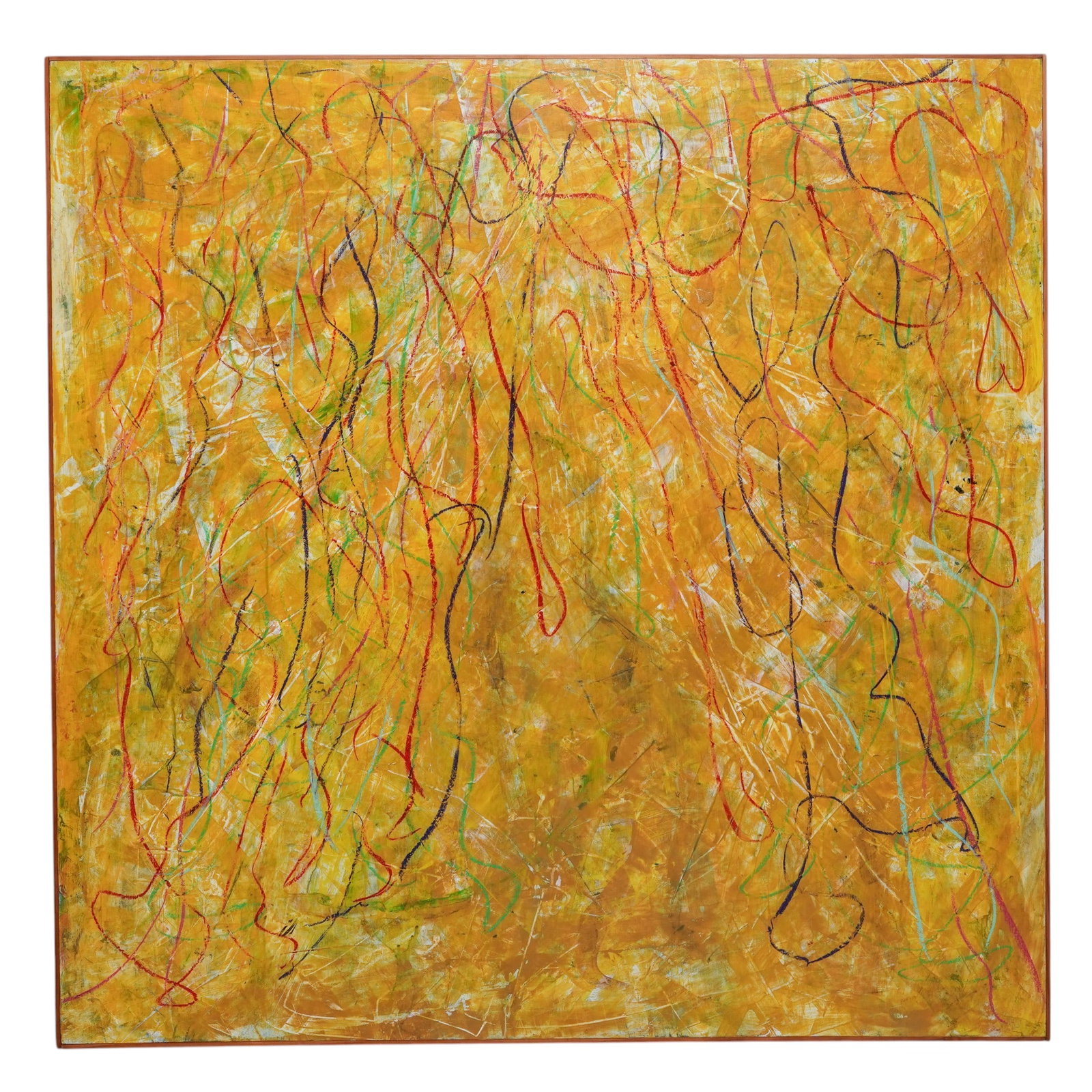R. Cartier Perry Abstract Mixed Media On Wood (1 of 5)