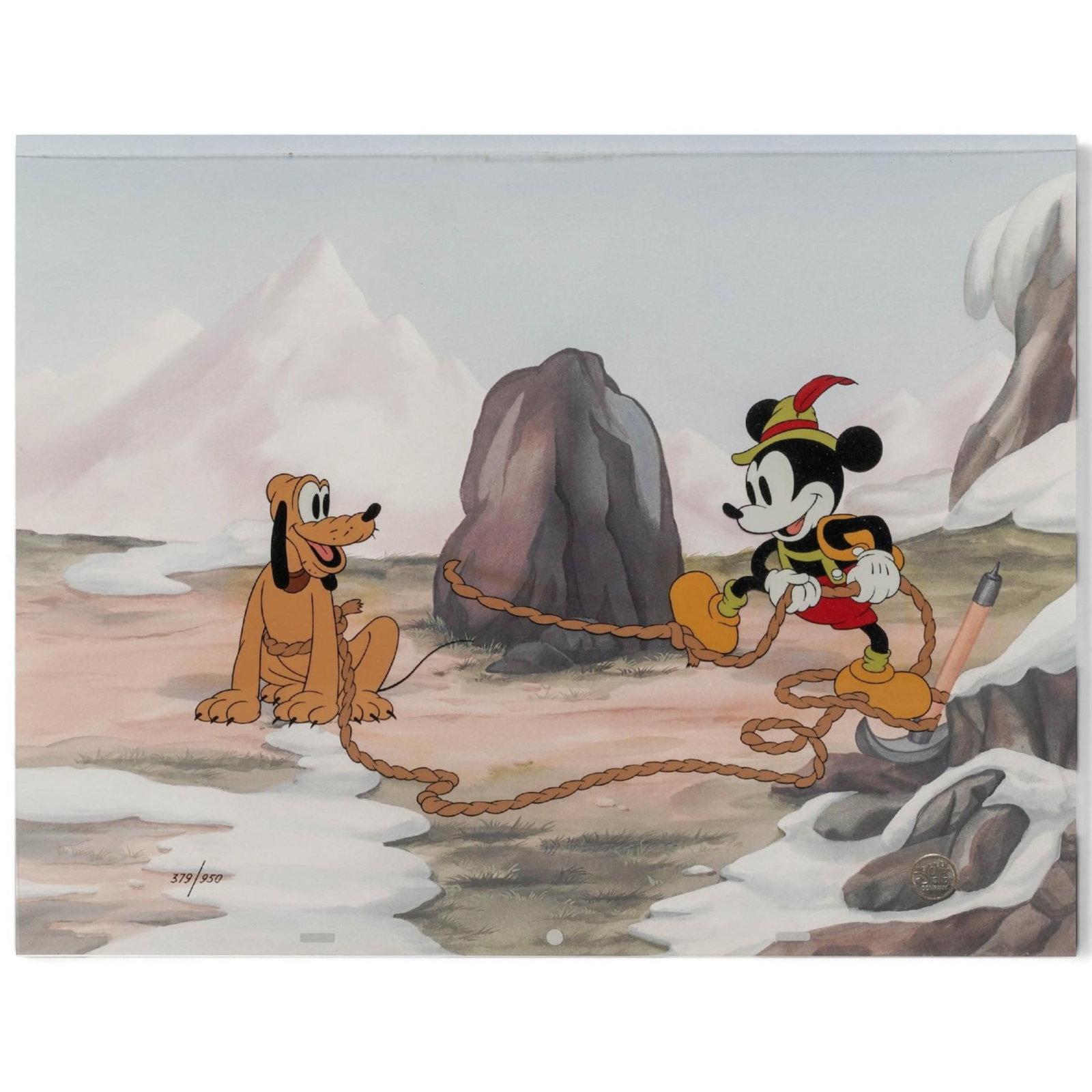 Limited Edition Walt Disney Studios Hand-Painted 'Alpine Climbers' Animation Cel (1 of 6)