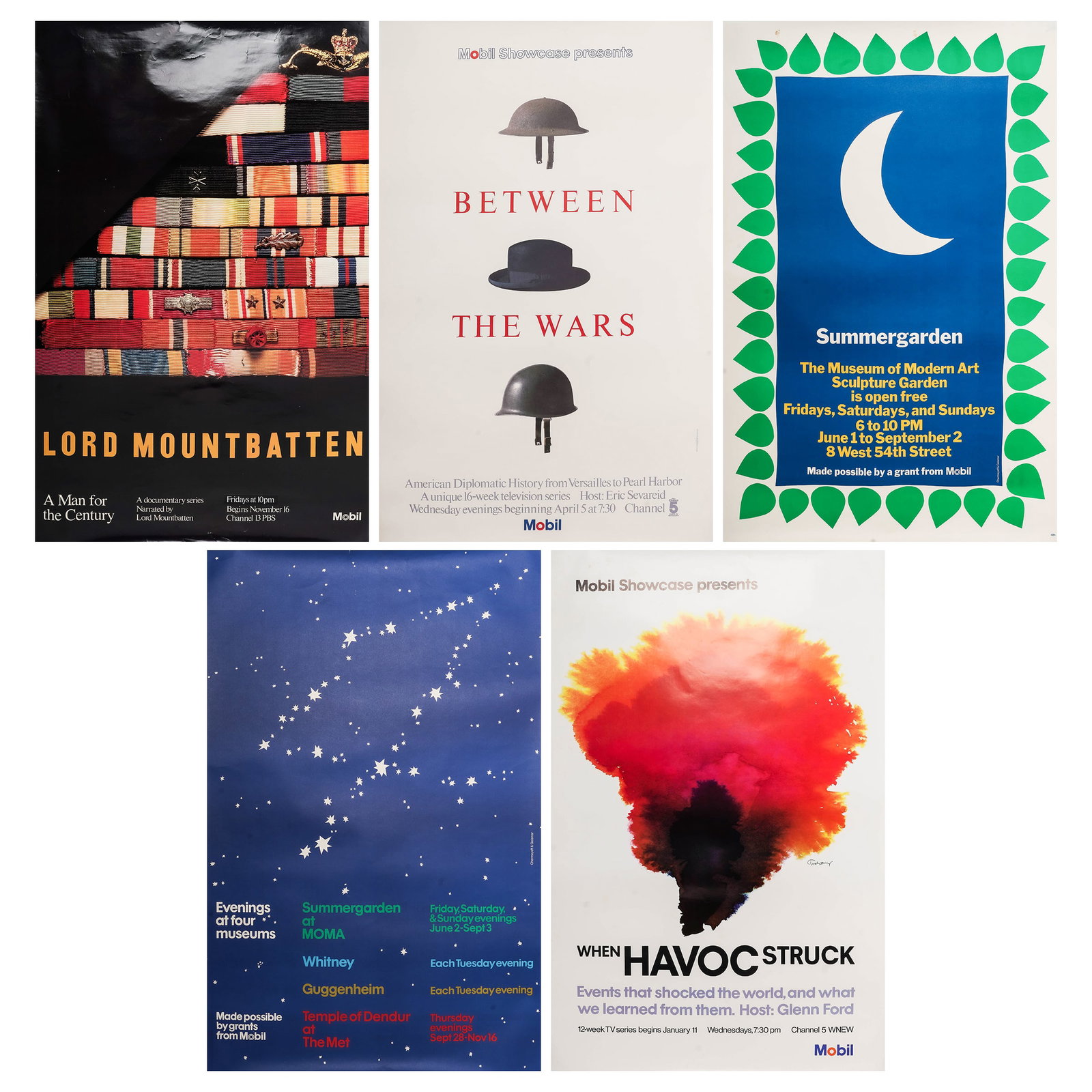 (5 pc) Vintage Posters by Ivan Chermayeff & Tom Geismar (1 of 6)
