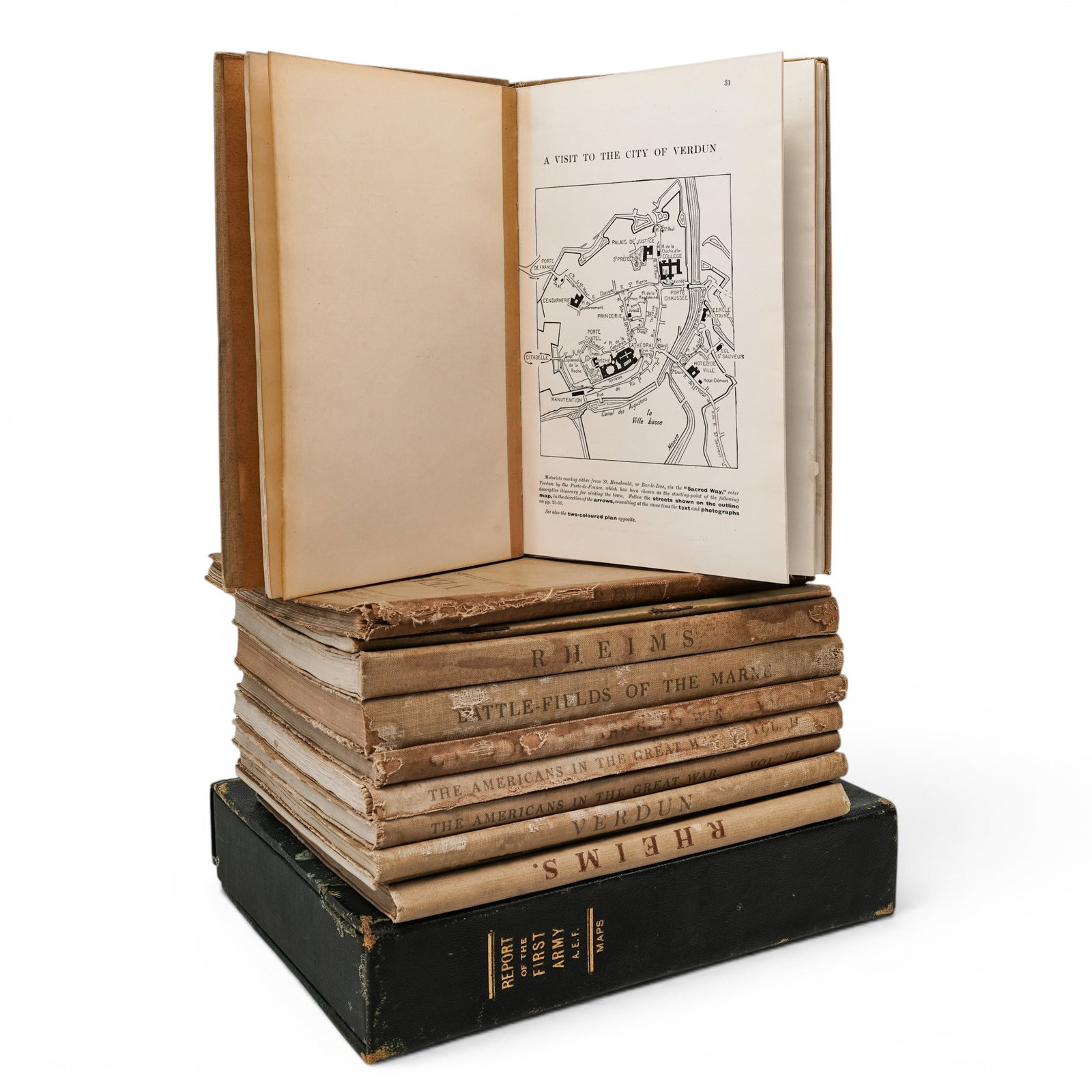 (12 pc) Michelin Battlefield Guides with Maps (1 of 20)