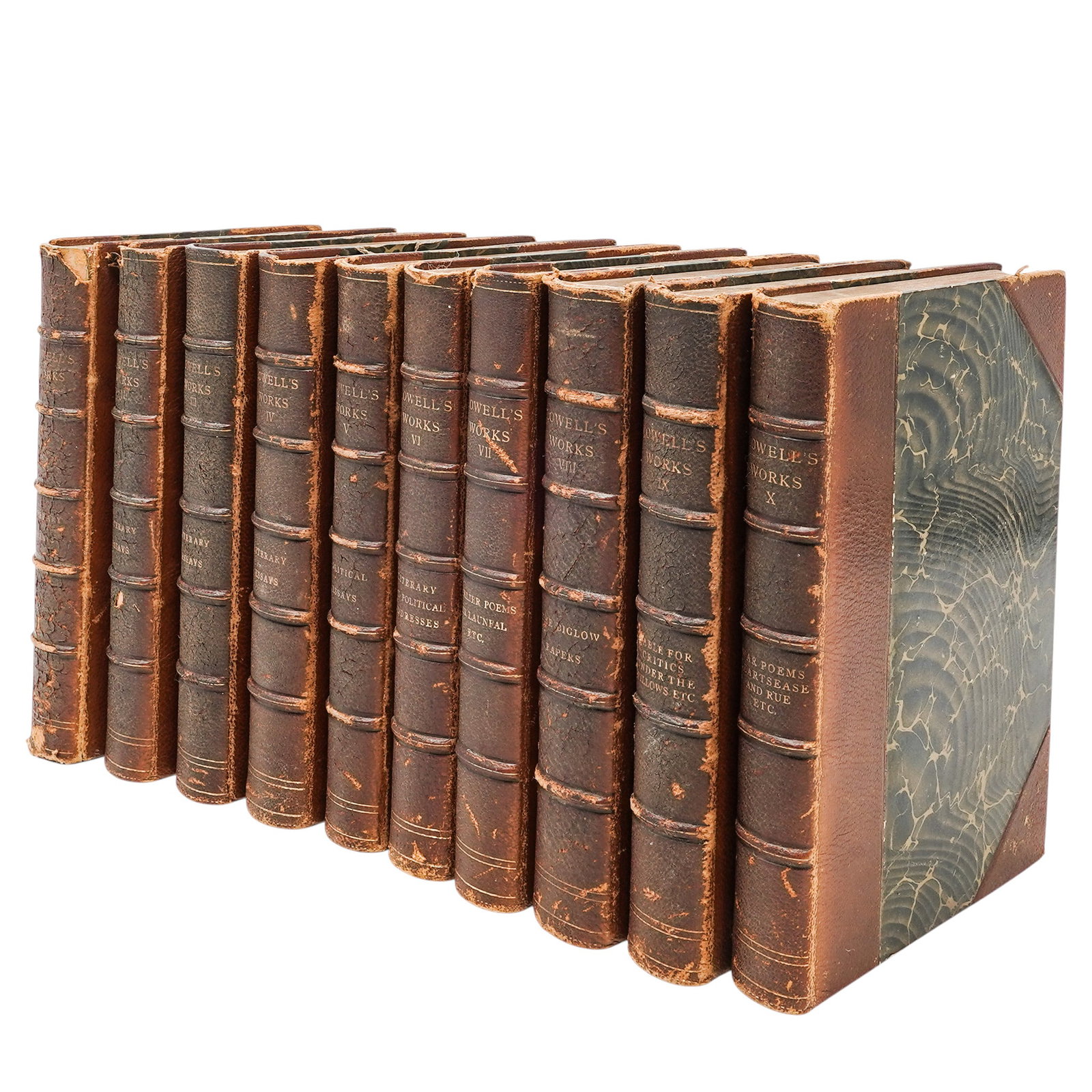 (10 pcs) James Russell Lowell 10 Volume Book Collection (1 of 9)