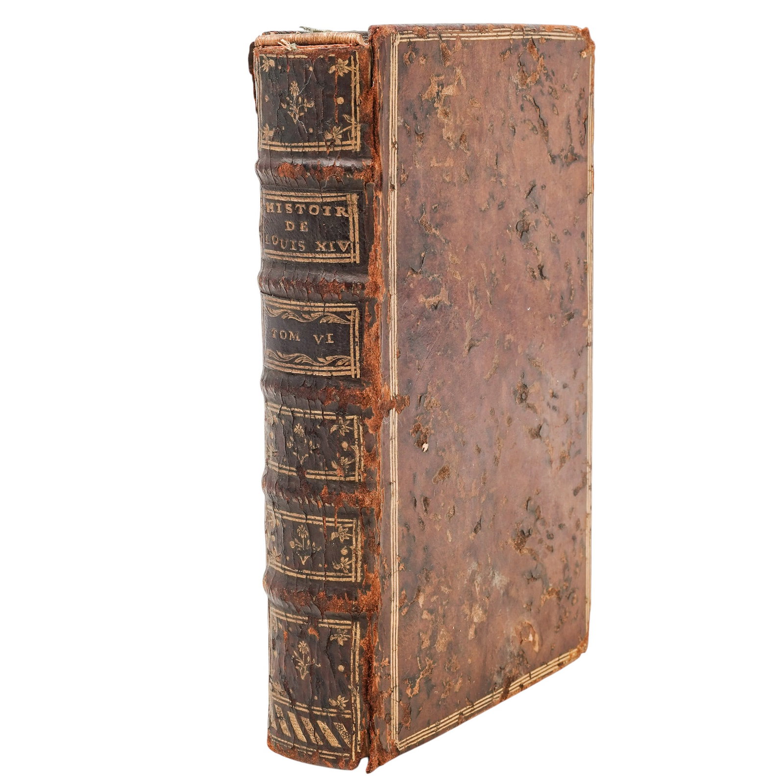 18th Cent. "History of France Reign of Louis XIV" By Isaac de Larrey: 18th Cent. "History of France Reign of Louis XIV" By Isaac de Larrey c. 1738, French 18th century edition of "Histoire de France, sous le regne de Louis XIV" (Volume VI) by Isaac de Larrey. This book 