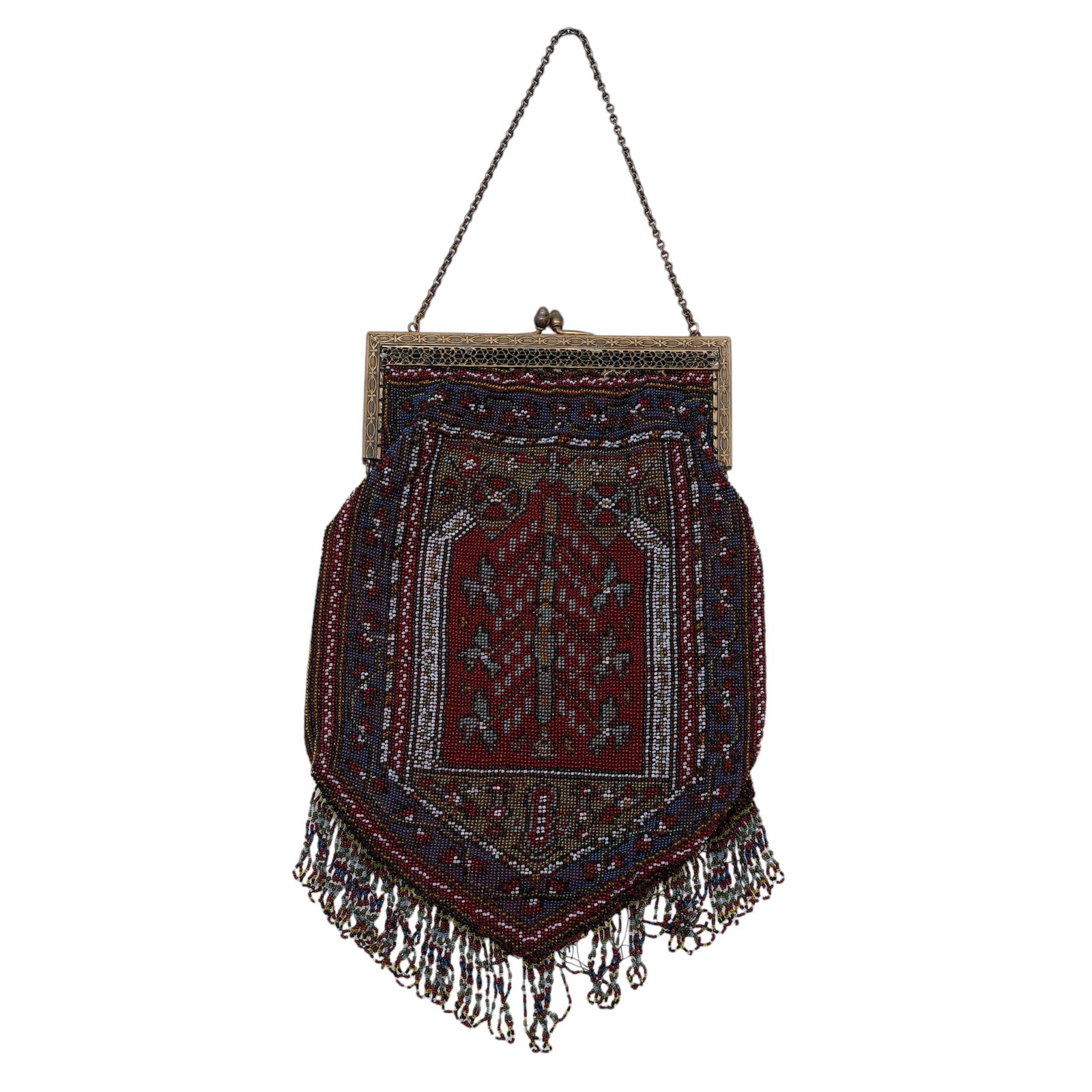 Antique Micro-Beaded Flapper Purse - 2