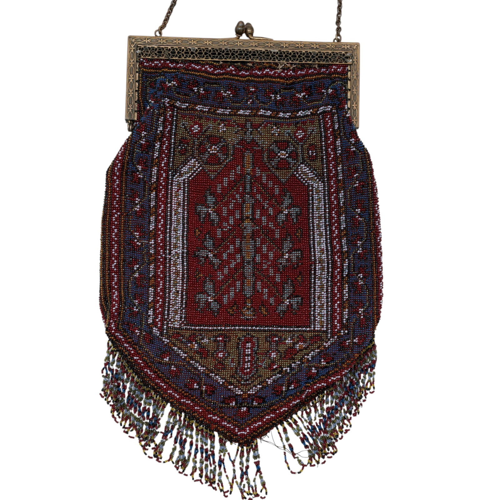 Antique Micro-Beaded Flapper Purse - 4