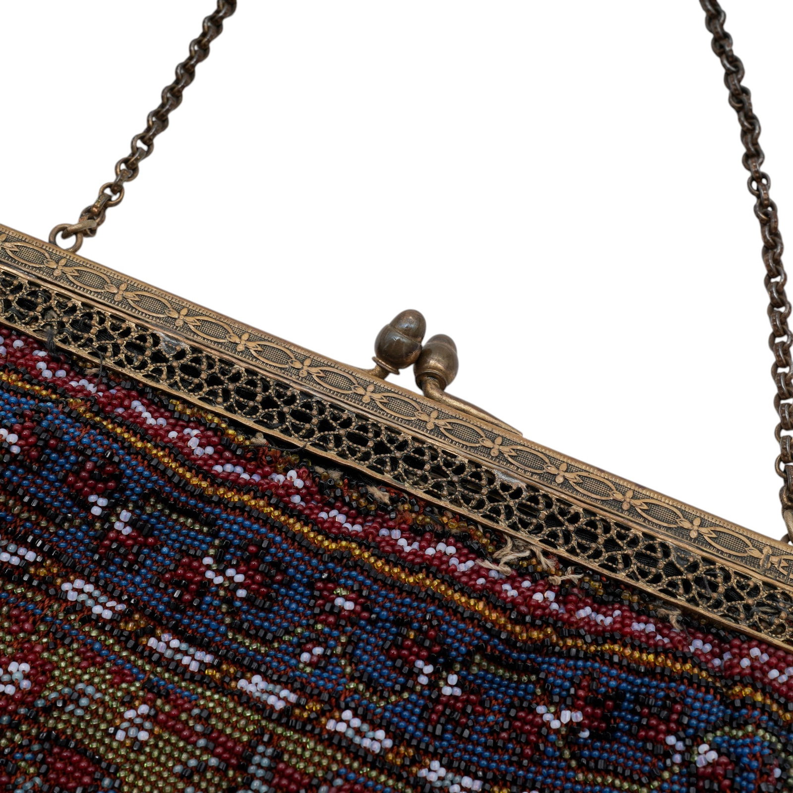 Antique Micro-Beaded Flapper Purse - 5