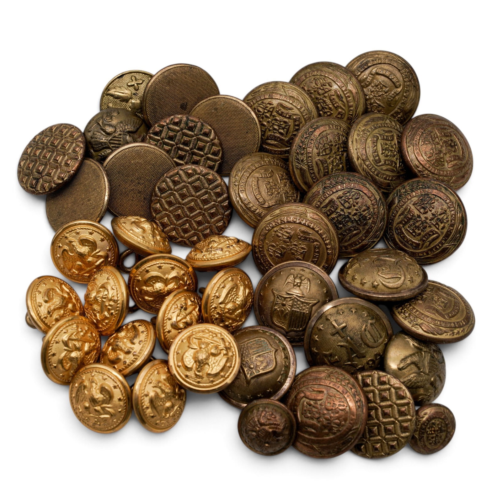 Lot of Antique U.S. Gilt Buttons (1 of 6)