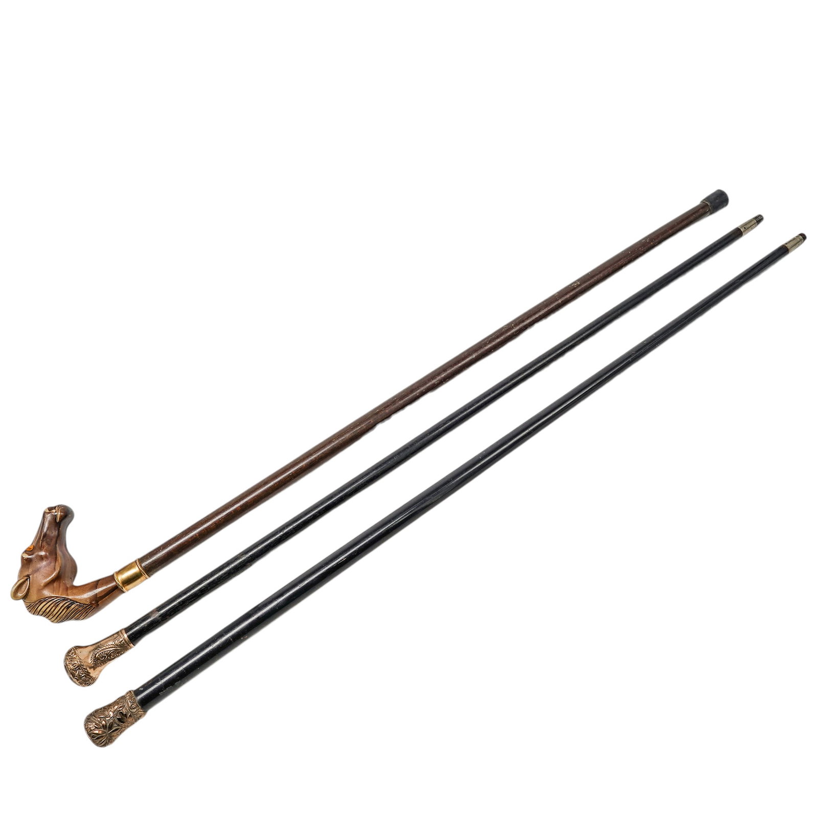 (3 pc) Antique Walking Sticks (1 of 6)