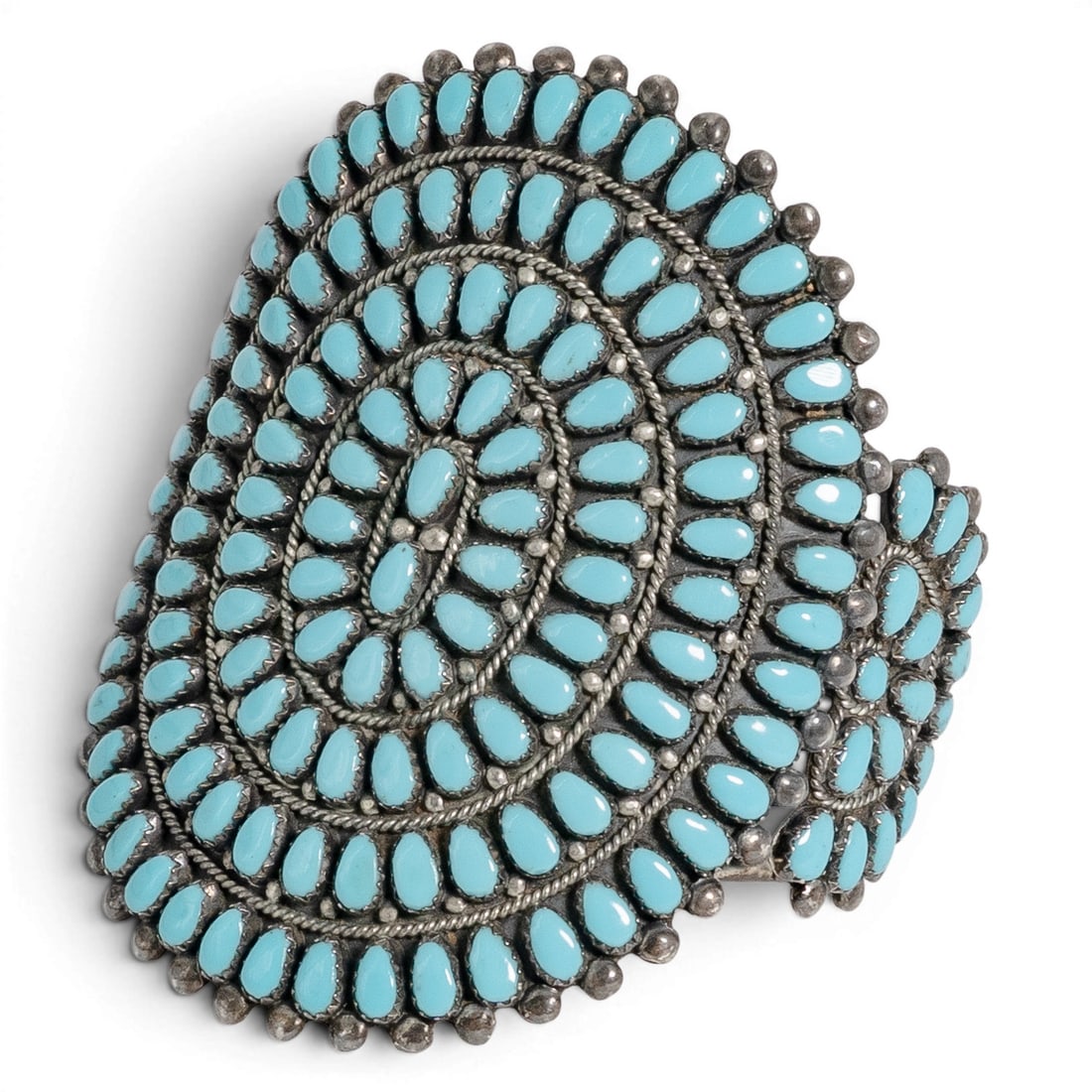 Vintage Zuni Sterling Silver & Turquoise Cuff (1 of 5)