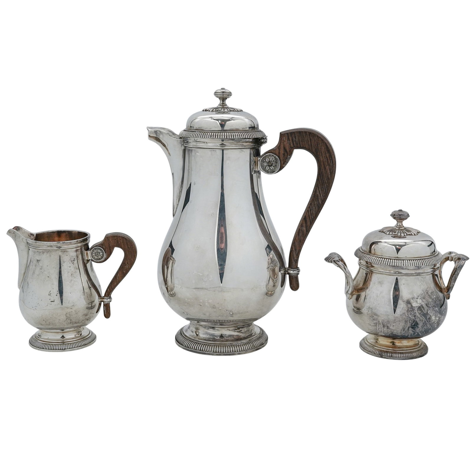 (3 pcs) Christofle "Gallia" Silver Plated Coffee Set (1 of 6)