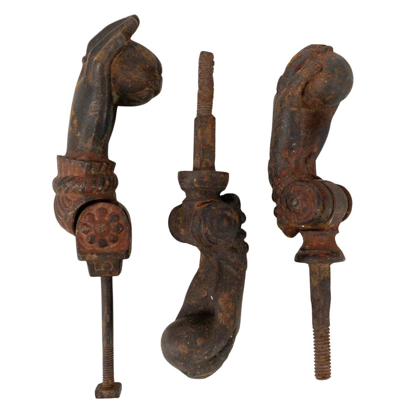 (3pc) Victorian Bronze & Iron Door Knockers (1 of 4)