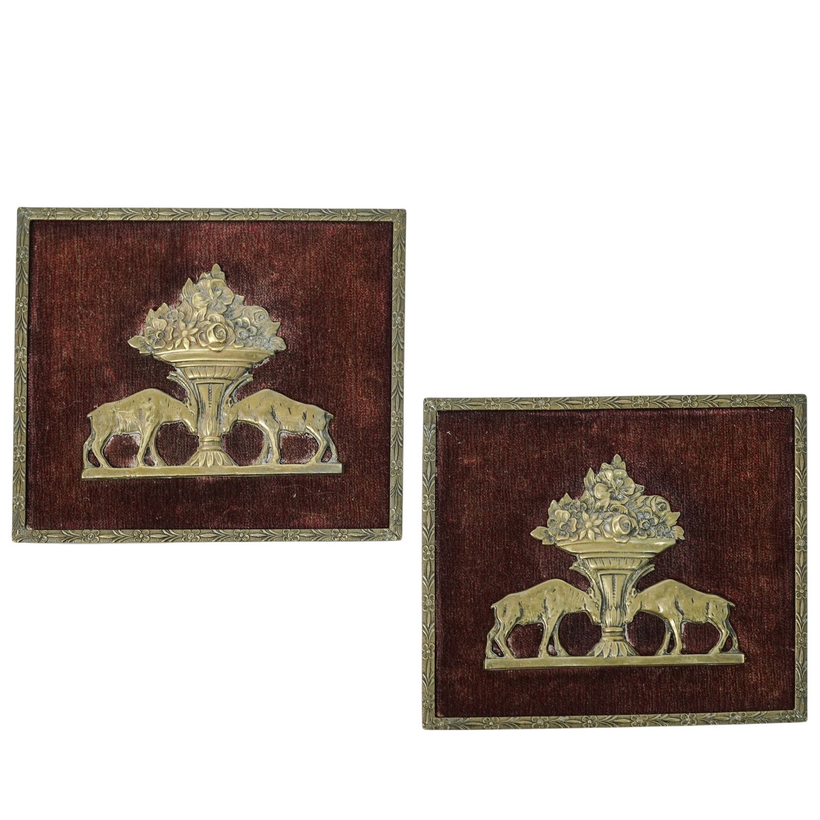 Pair Neo-Classical Italian Bronze Relief Plaques (1 of 4)