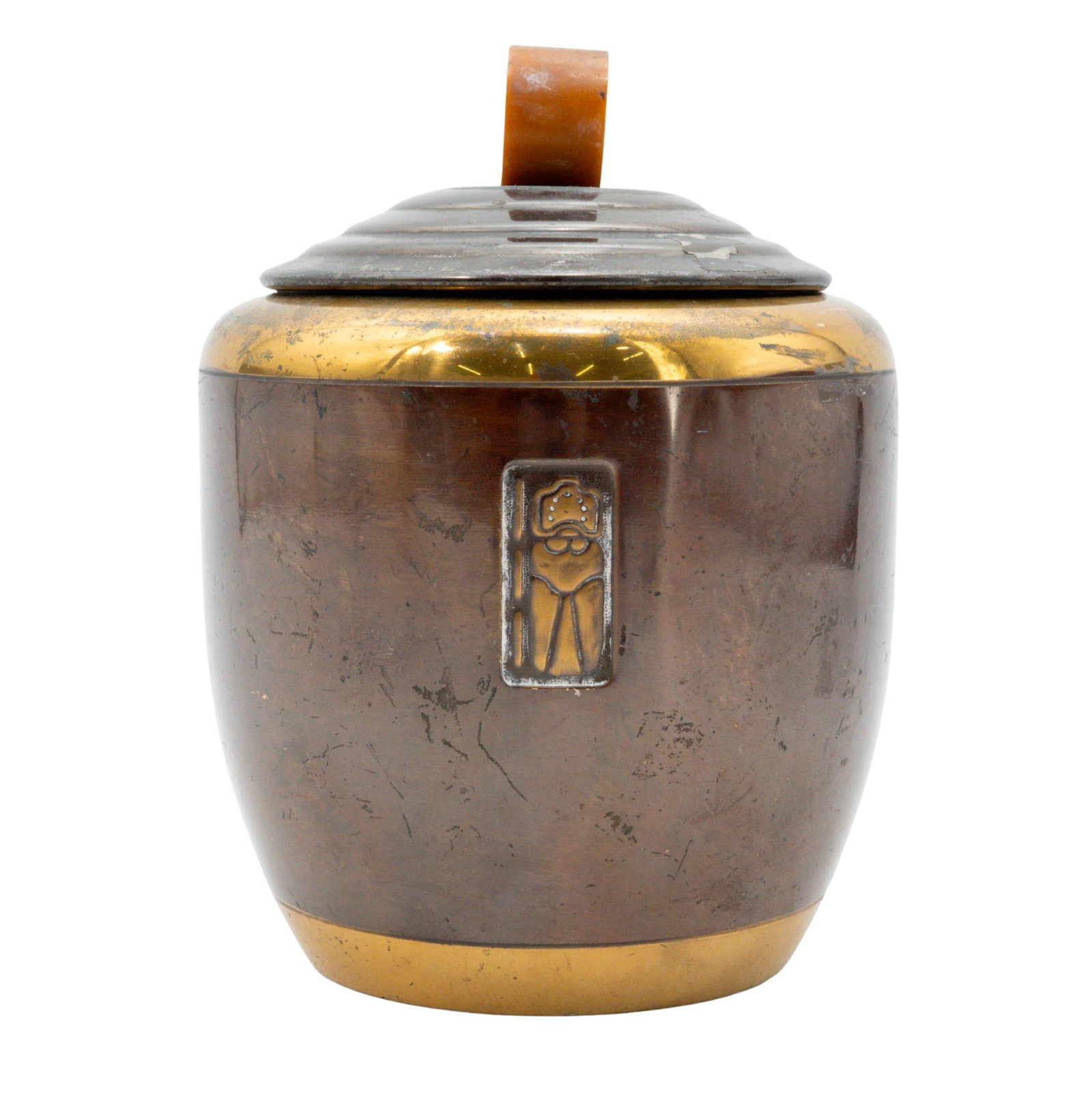 Antique Benedict Manufacturing Co. Maya Bronze & Bakelite Humidor (1 of 11)