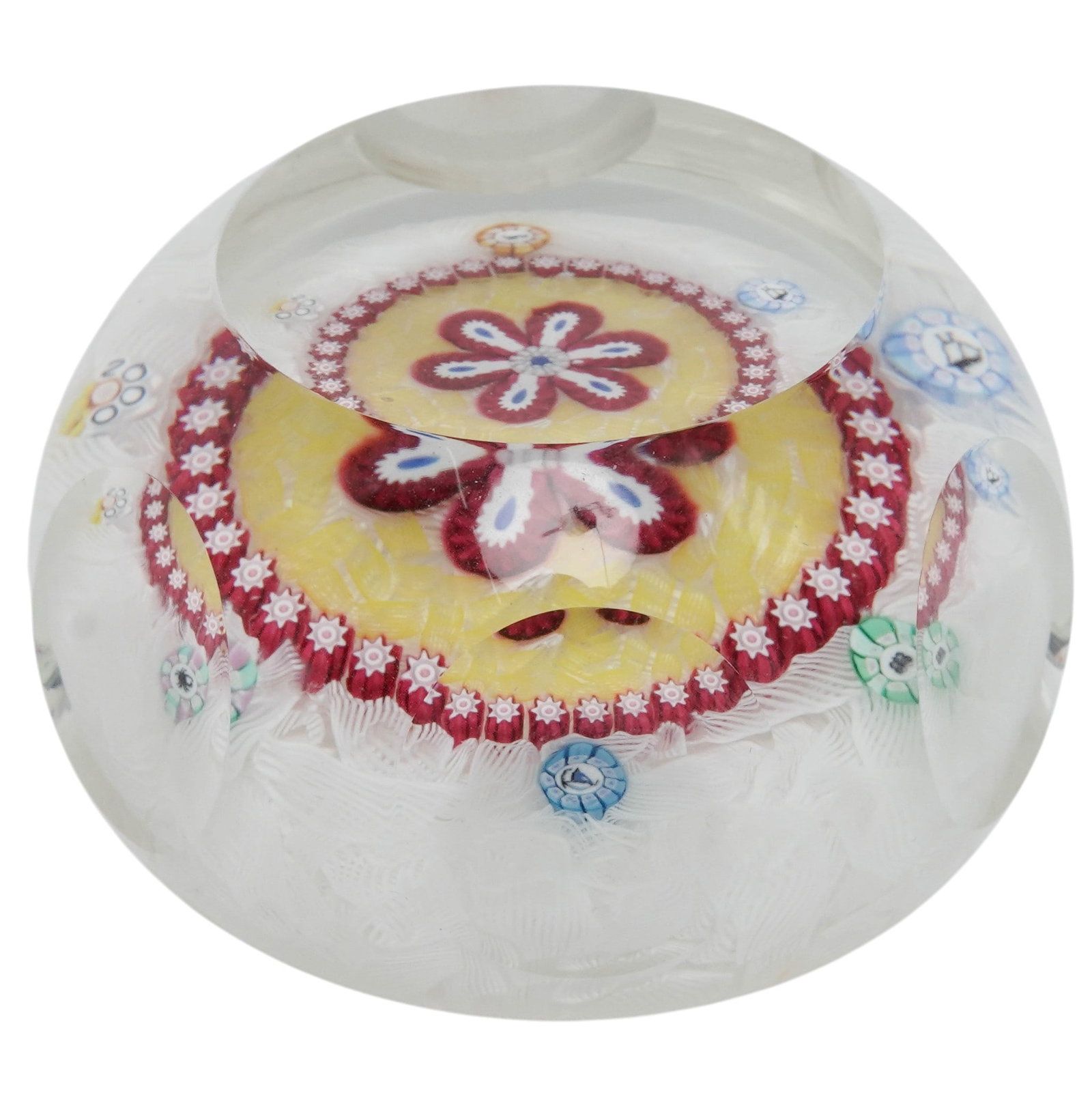Perthshire"Millennium 2000" Millefiori Faceted Glass Paperweight (1 of 5)