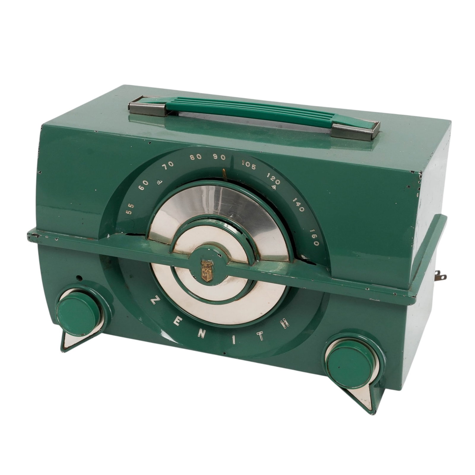Zenith Model J615F Vintage Green Bakelite Radio (1 of 12)