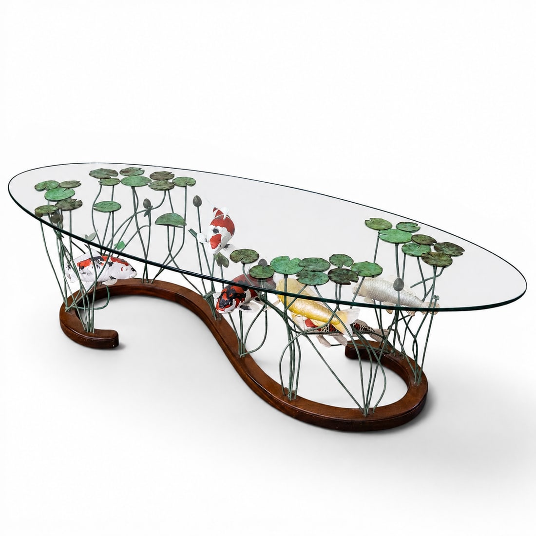 Attrib. Silas Seandel Lilly Pad & Koi Fish Table (1 of 7)