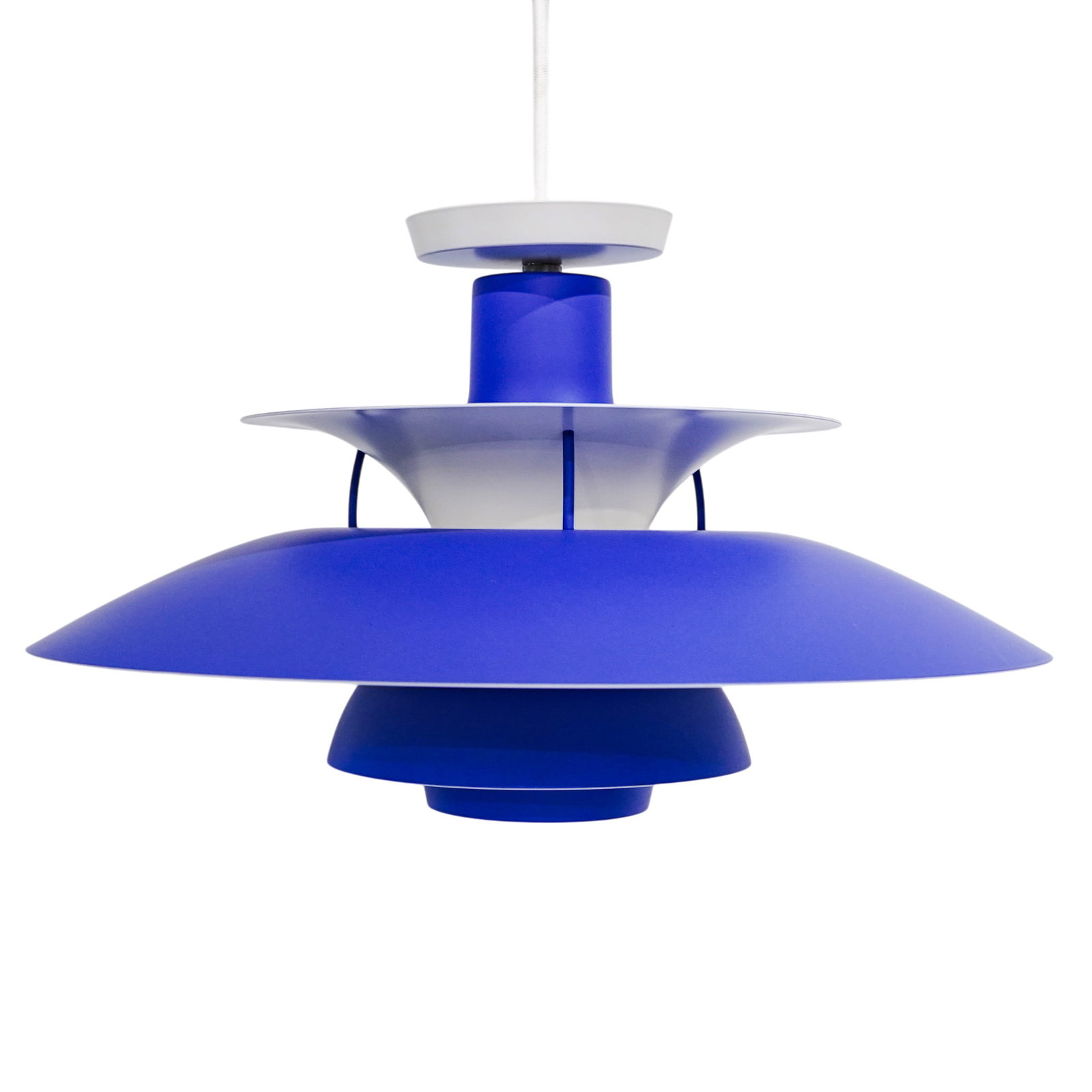 Poul Henningsen x Louis Poulsen PH5 Mini Blue Pendant (1 of 2)