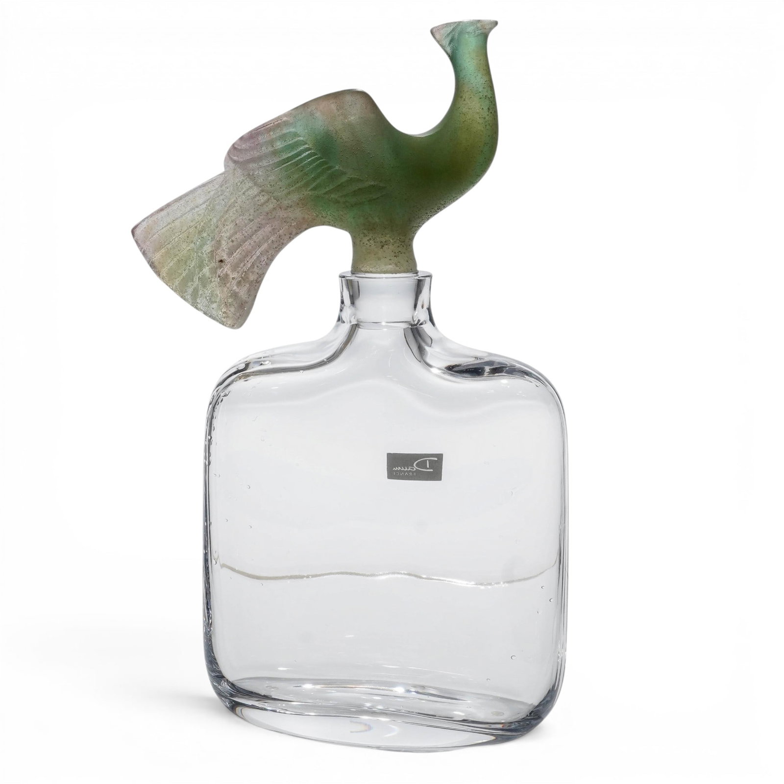 Daum "Paon" Clear Crystal & Pate-De-Verre Whiskey Decanter (1 of 10)