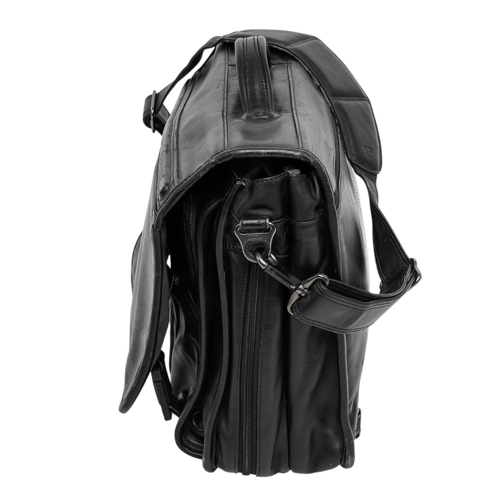 Tumi Nappa Leather Expandable Brief Case - 2