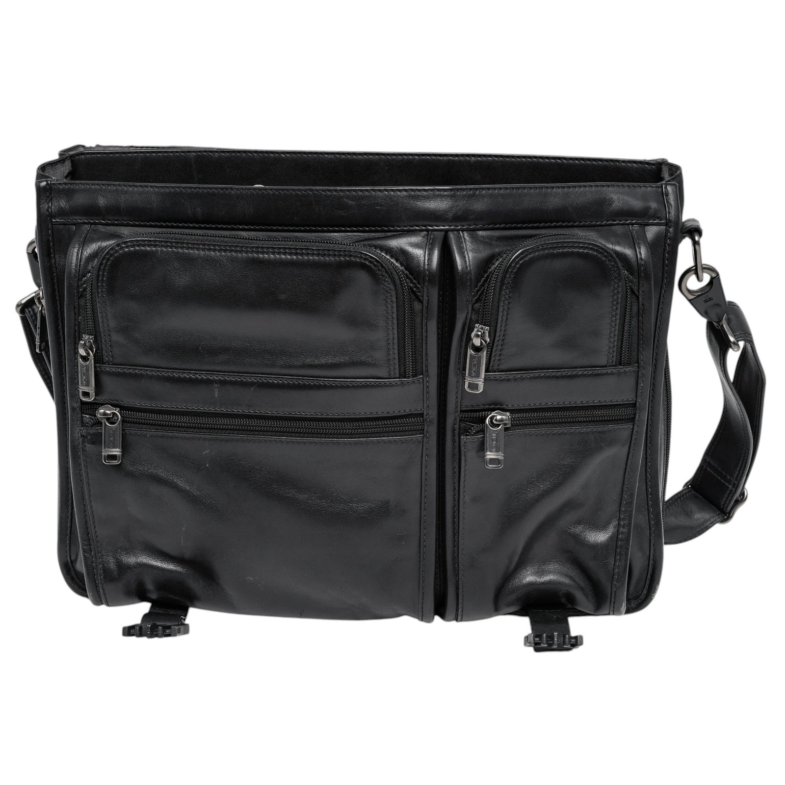 Tumi Nappa Leather Expandable Brief Case - 8