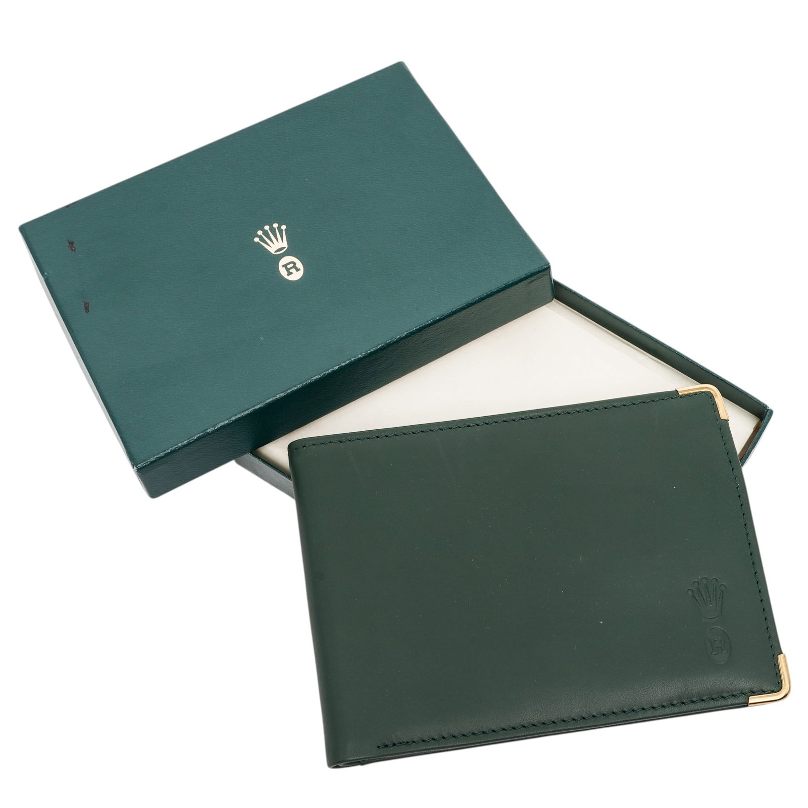 Vintage Rolex Leather Bifold Wallet w/ Original Box (1 of 9)