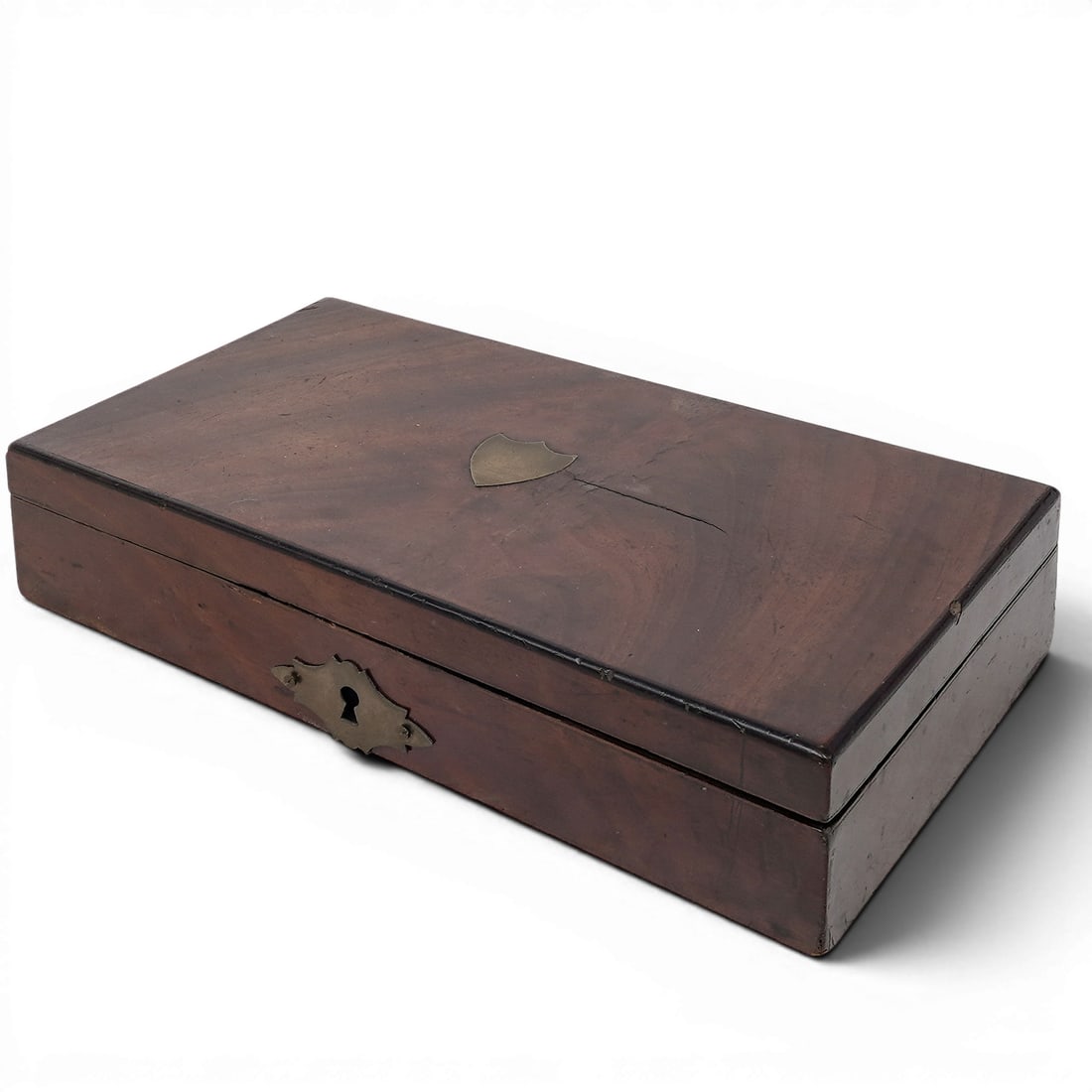 Antique Cigarette Rosewood Box with Key (1 of 9)