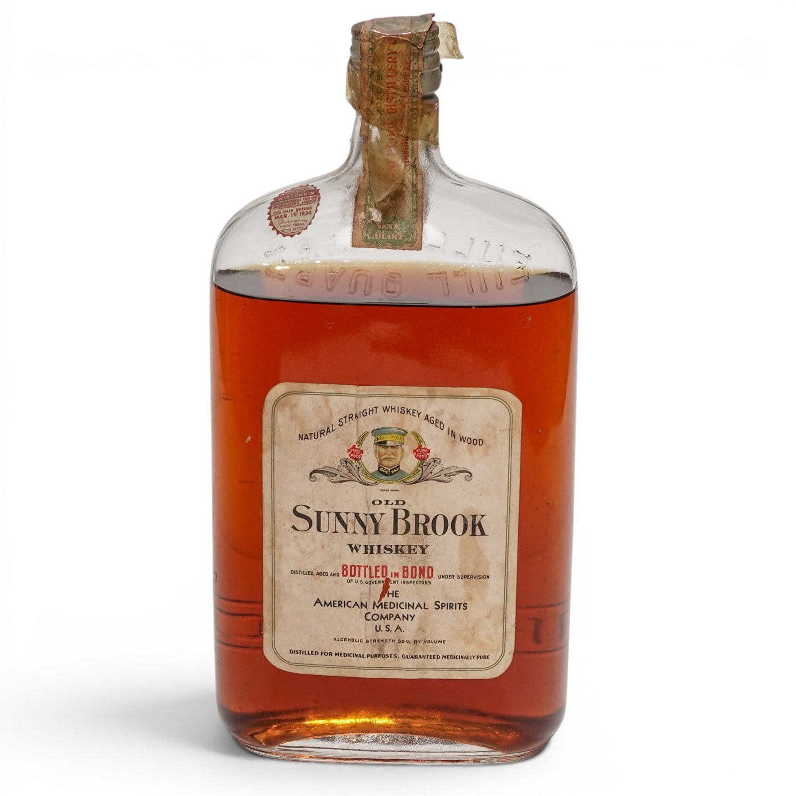 Vintage Bottle of Old Sunny Brook Whiskey Bottle (1 of 6)