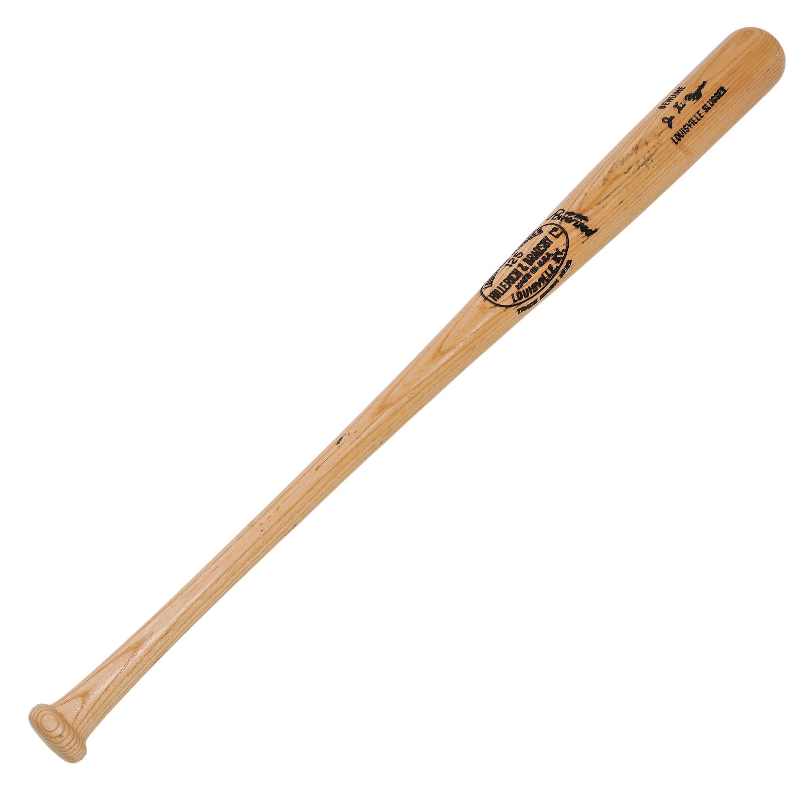 Joe Dimaggio Signed Louisville Slugger Baseball Bat (1 of 4)