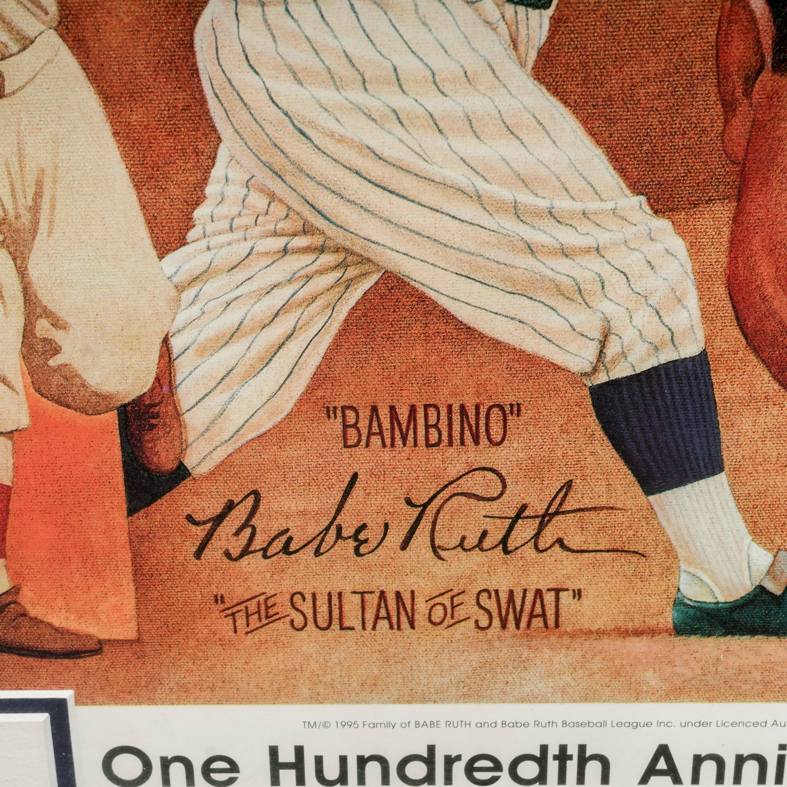 (2 pc) Framed Retro Baseball Posters - 12