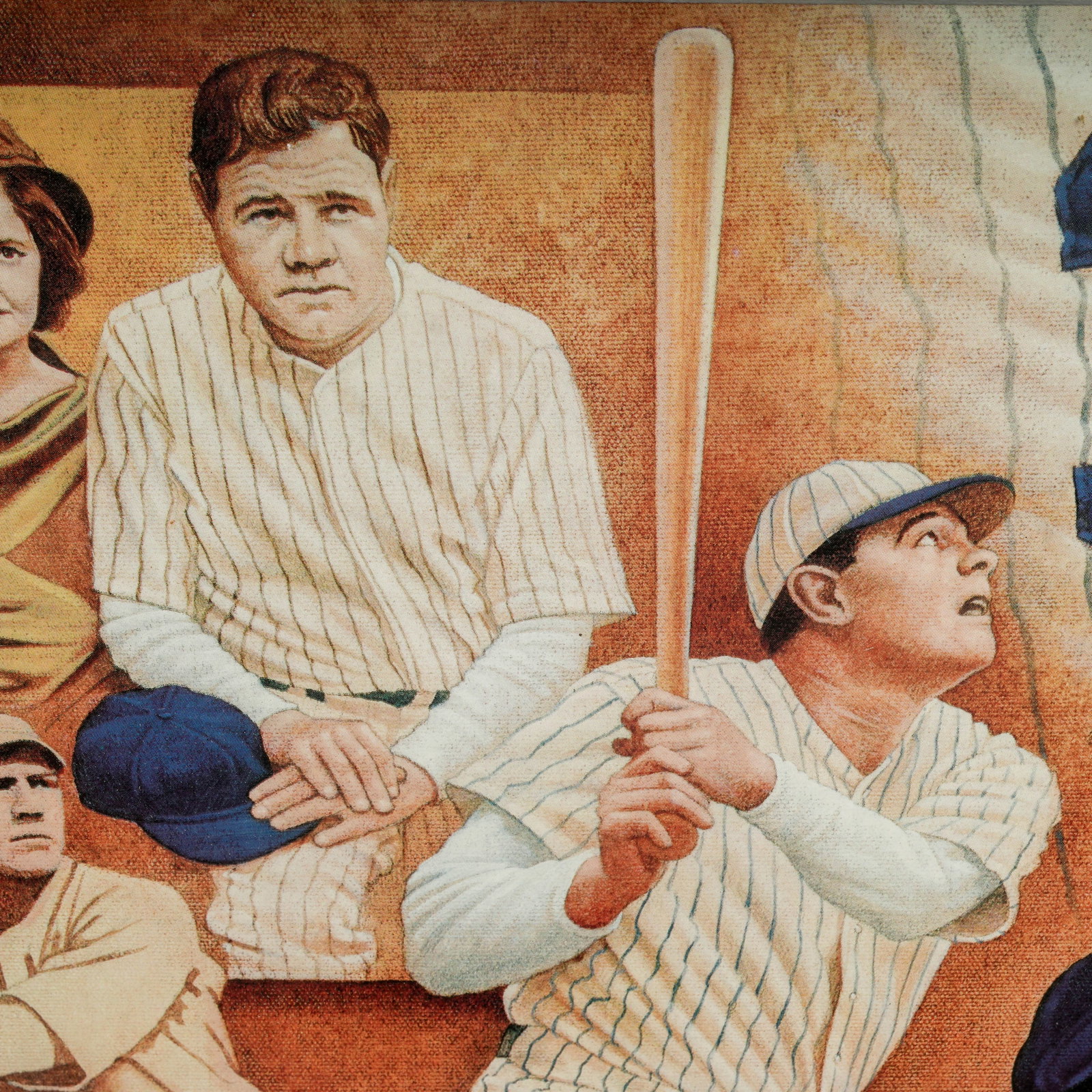 (2 pc) Framed Retro Baseball Posters - 13